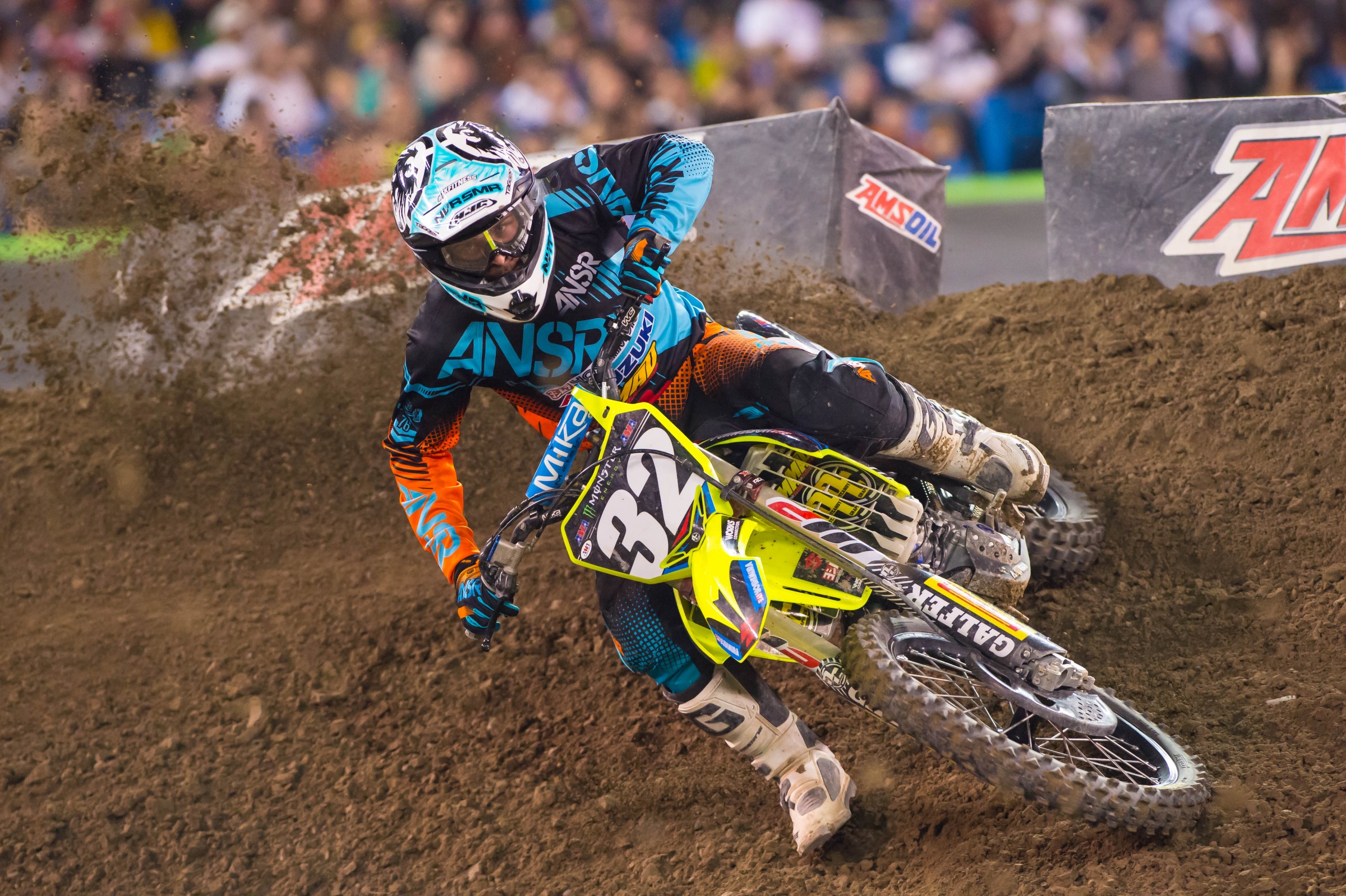 Matt Bisceglia got Suzuki on the 250 SX podium for the first time in 48 races.