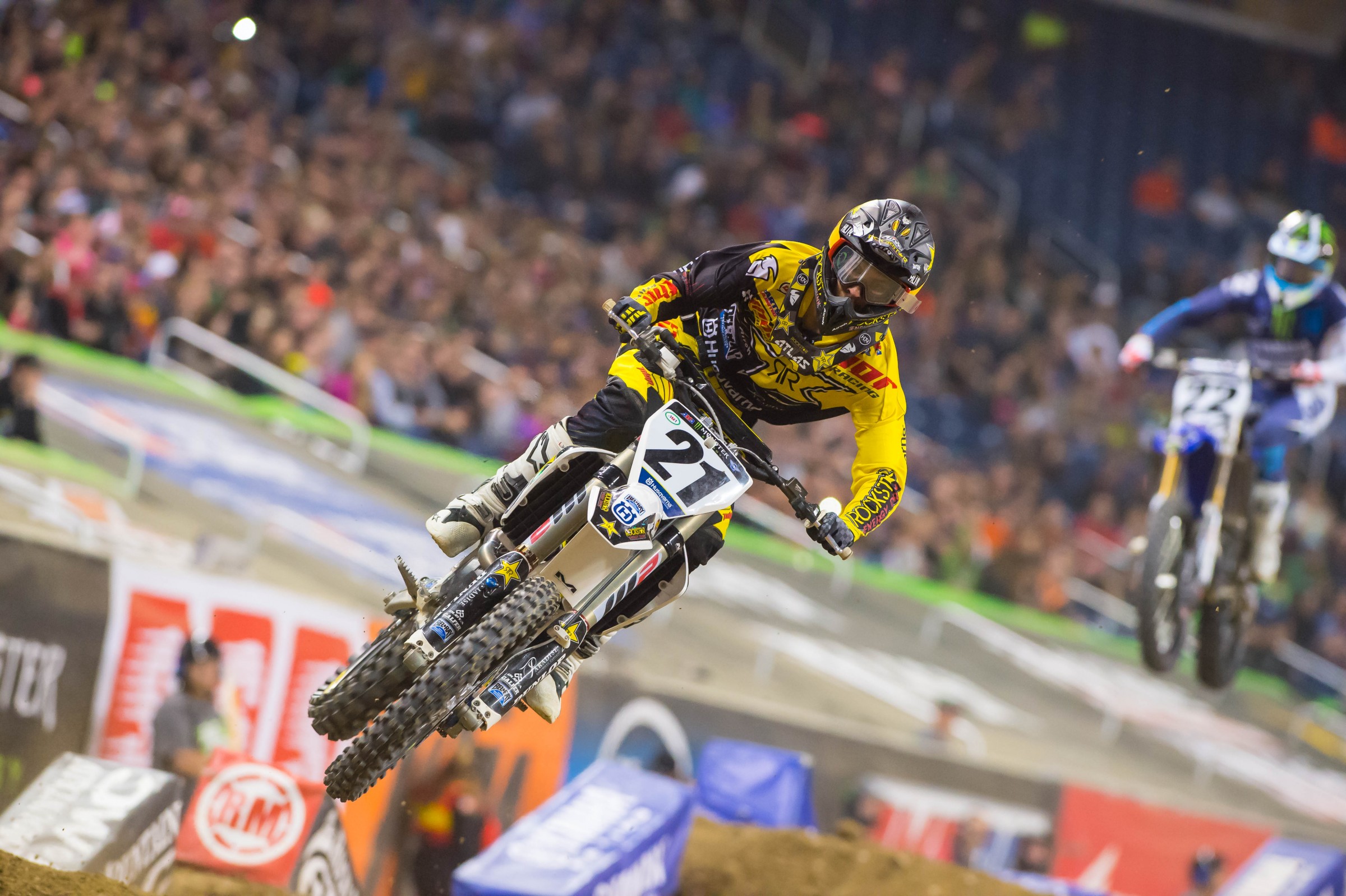 Anderson was credited with his second win of the season in Detroit after Ryan Dungey was docked two positions for jumping on a red cross flag.