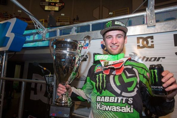 Faith carries the Arenacross red plate into the Race for the Championship.