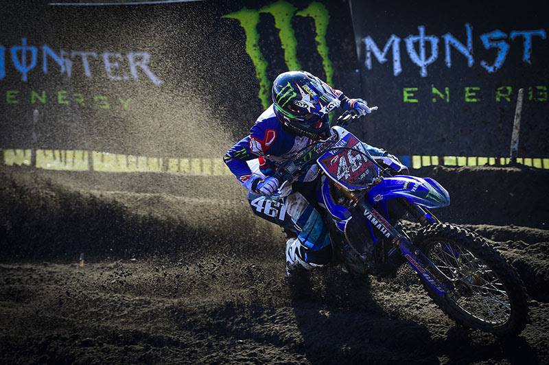 Romain Febvre passed Tony Cairoli late in the second moto to claim the overall.