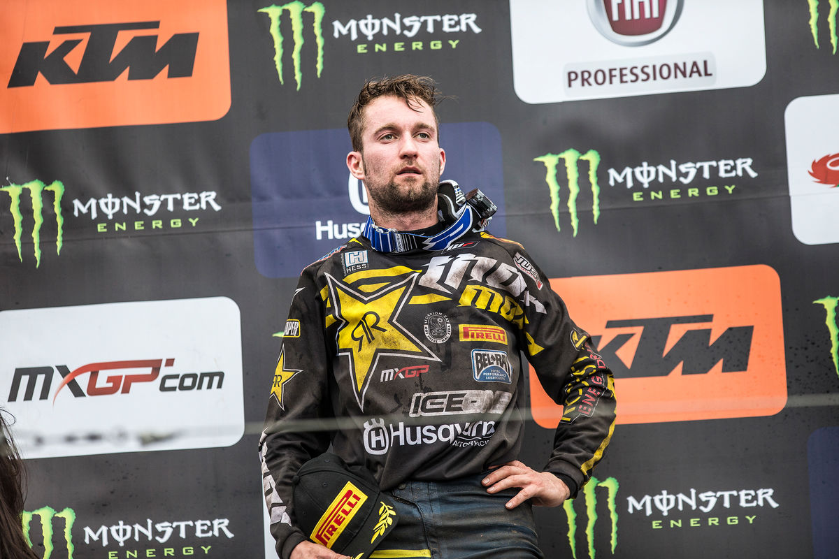 Max Nagl reached the MXGP podium for the first time this season.