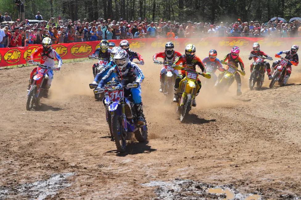 The XC1 Pro class put on quite a show for the Morganton, North Carolina GNCC fans.