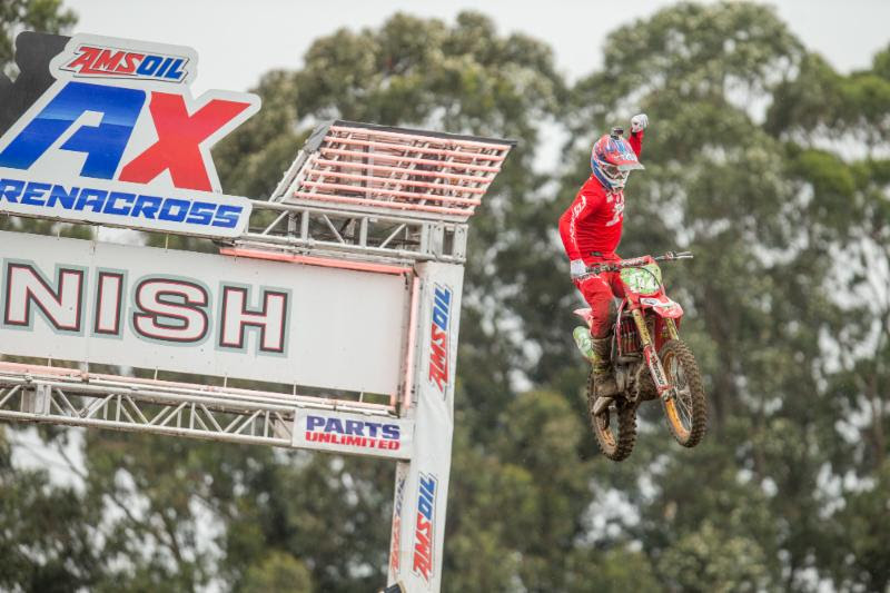 Lamay took a historic win during a wet afternoon in Salinas.