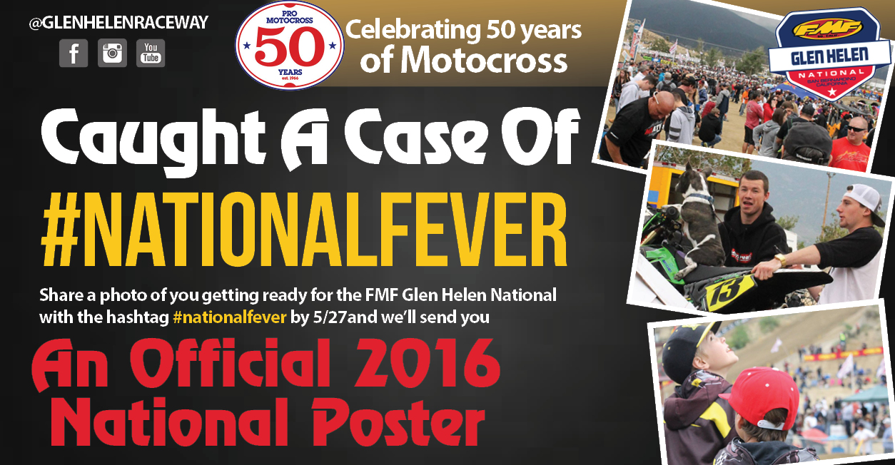 Get connected with us on social media and show us your #NationalFever! “Like” us on Facebook here.