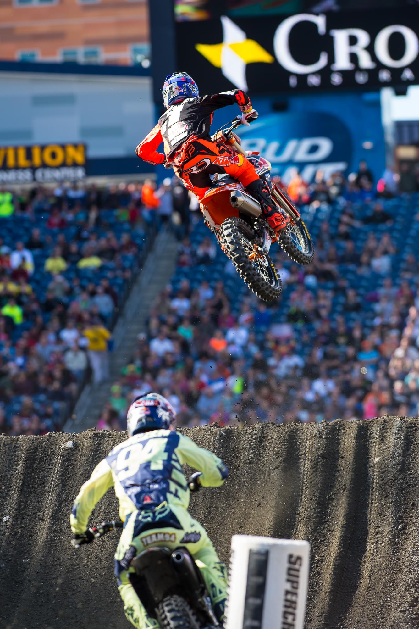 Dungey didn't have the same flow tonight, while Kenny seemed to enjoy the track.