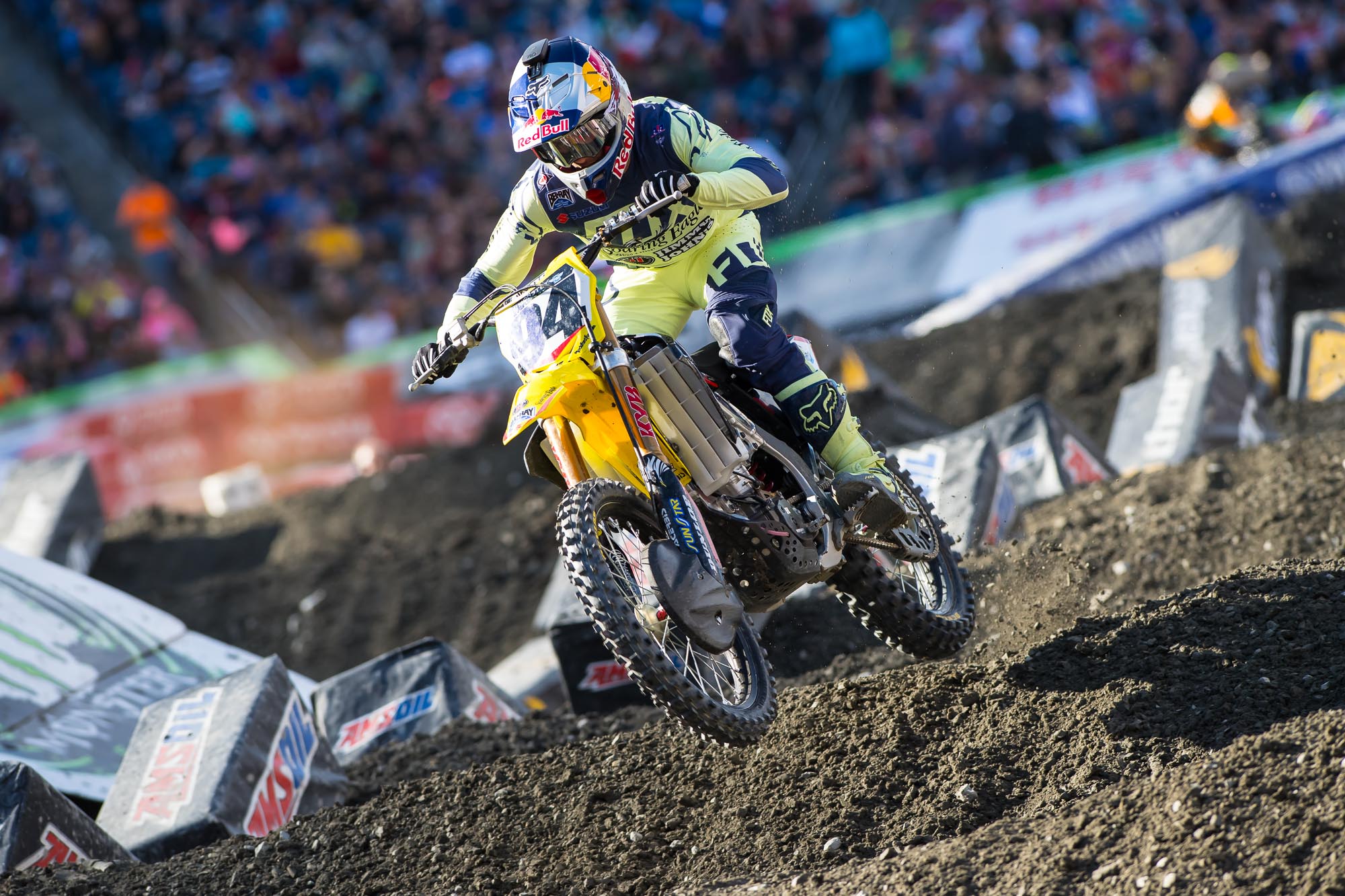 Roczen made his pass early on Dungey in the main event and held on for the win.