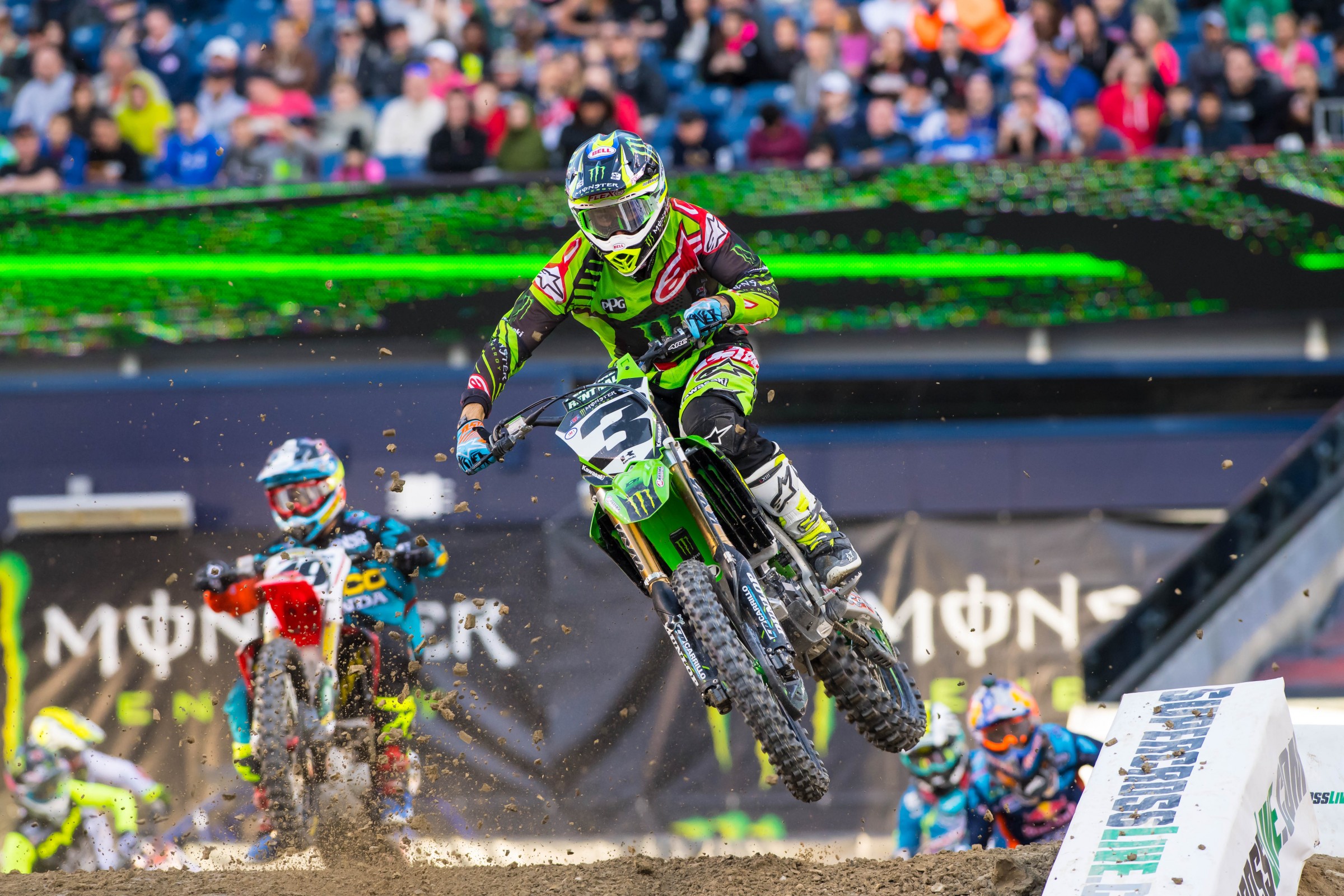 Tomac had his best finish since a win in Daytona on Saturday.