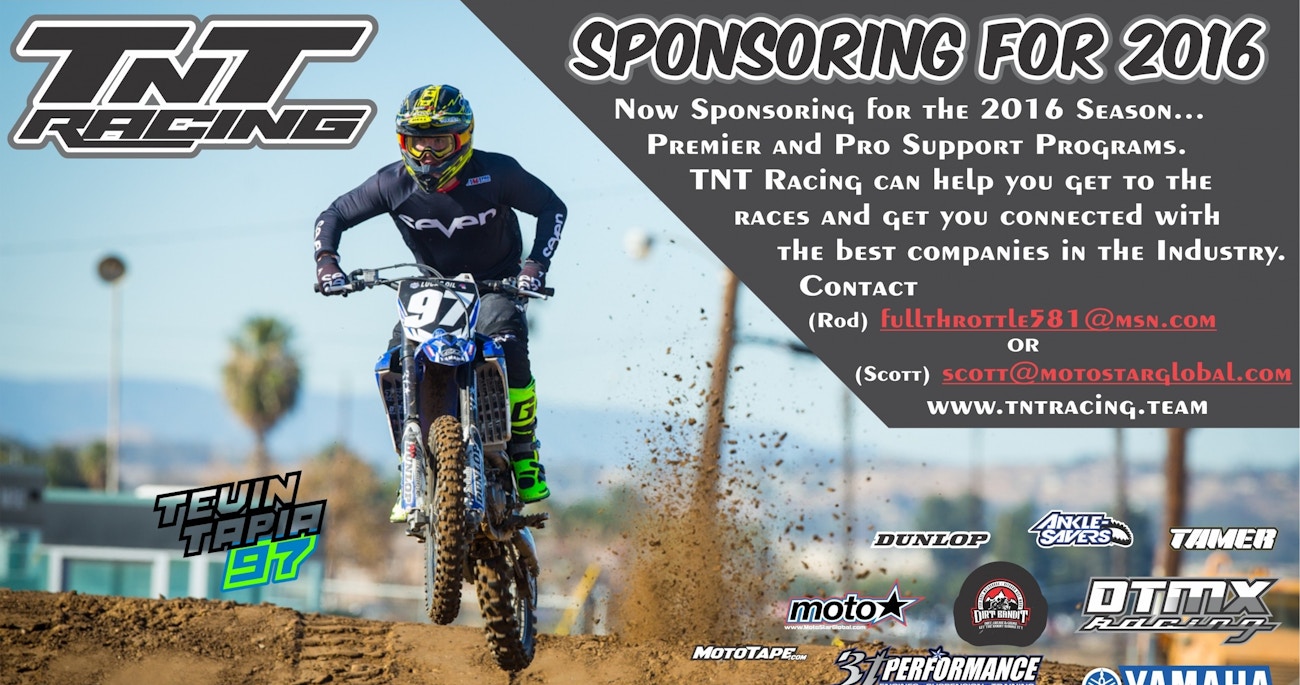 Stone Edler Joins TNT Racing Yamaha - Racer X