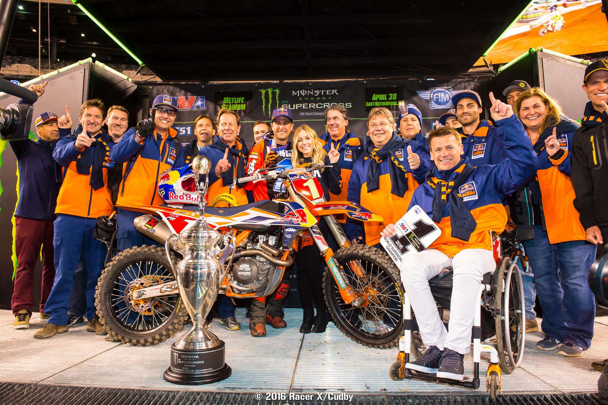 Dungey clinched his third 450SX championship in six years on Saturday.