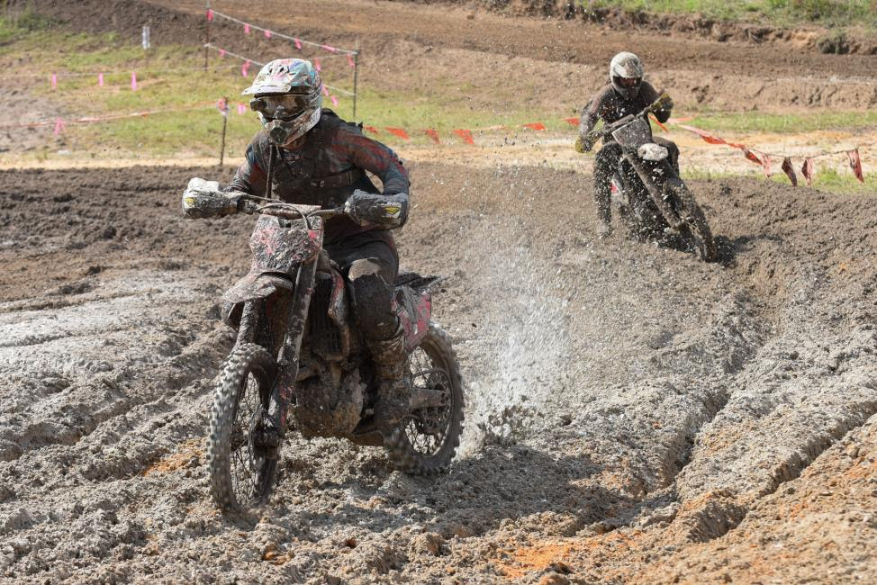 Jordan Ashburn and Thad Duvall were wheel-to-wheel for majority of the race.