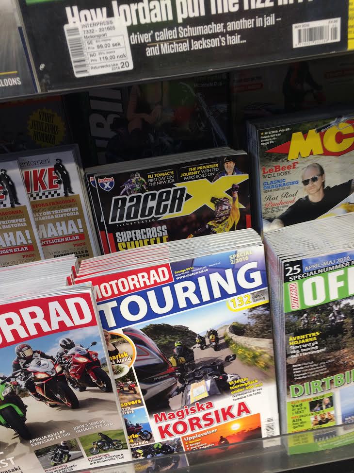 Bryan Stealey spotted us on the newsstand at the Stockholm Airport!