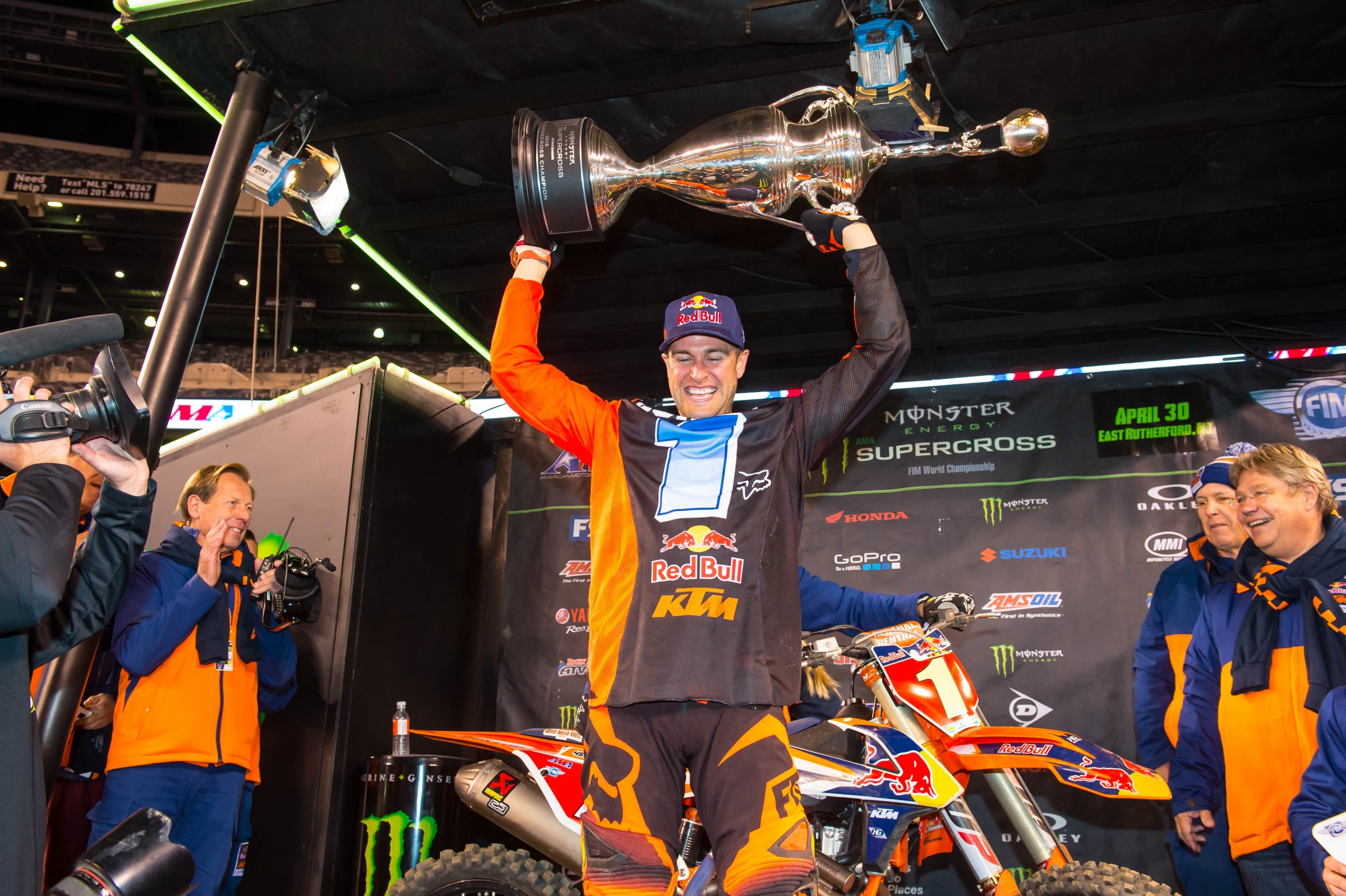 Ryan Dungey clinched the title last weekend at MetLife Stadium in New Jersey.