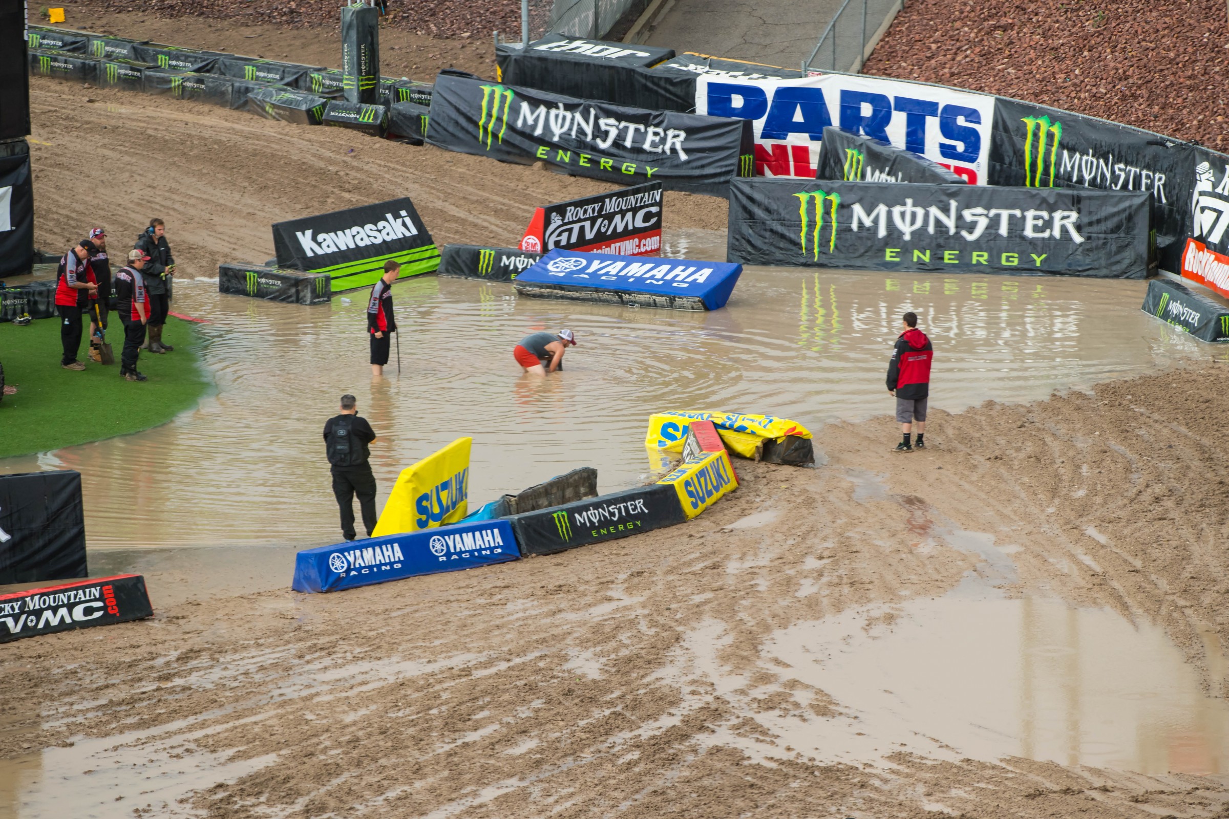 This was the scene prior to the main event on Saturday.