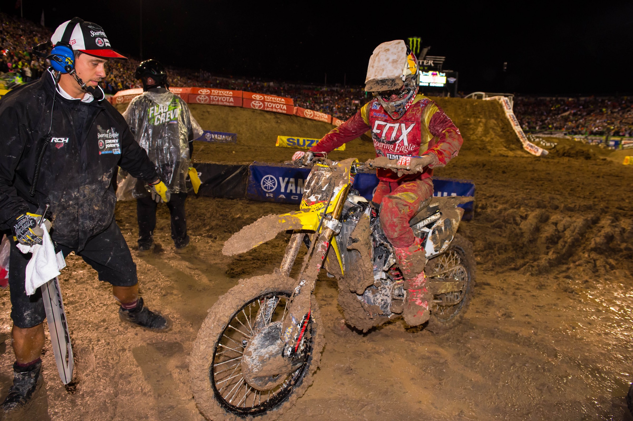 Roczen was forced to pull out of the main early after a crash and subsequent bike issues.