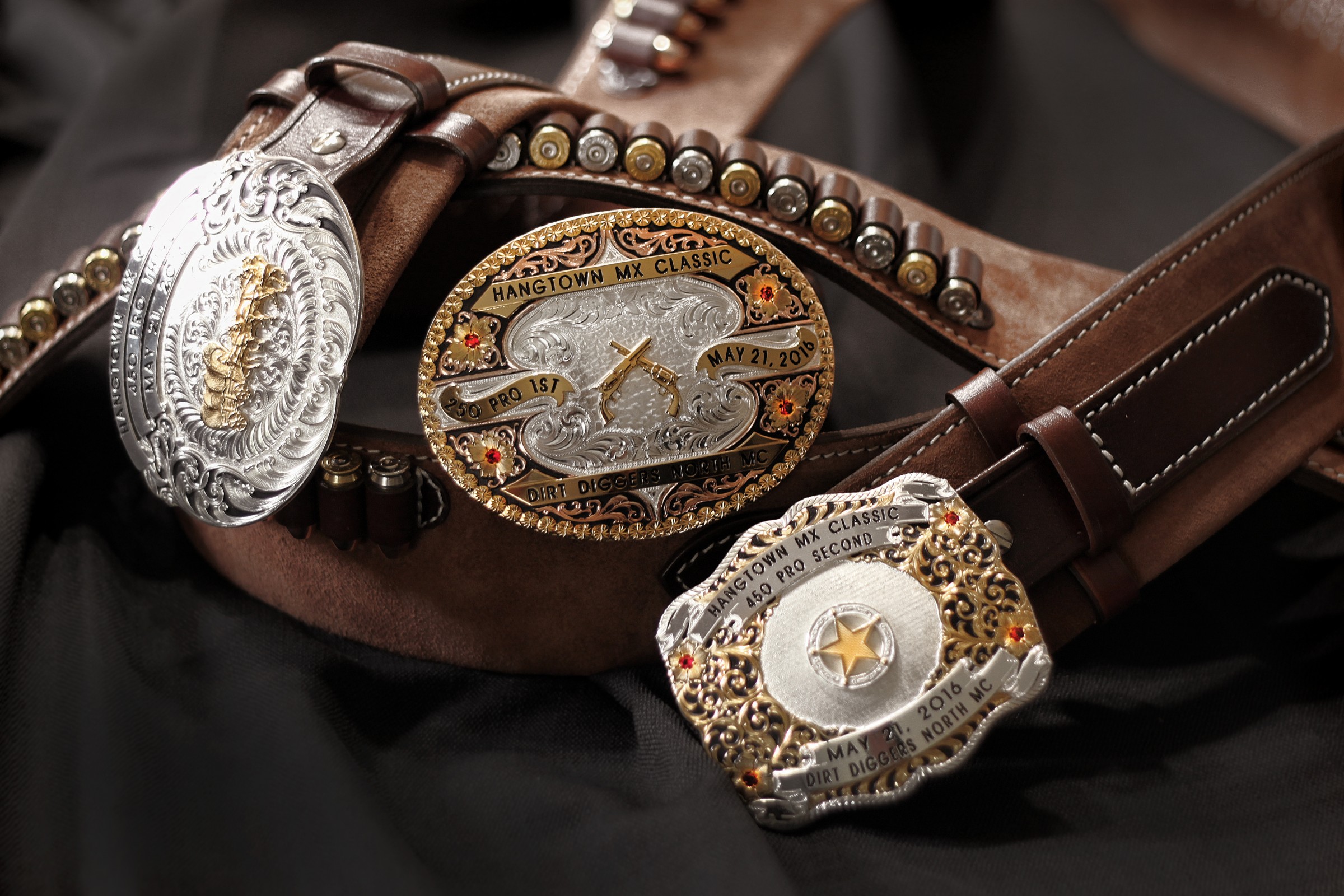 Hangtown’s trophies continue with their Western theme.