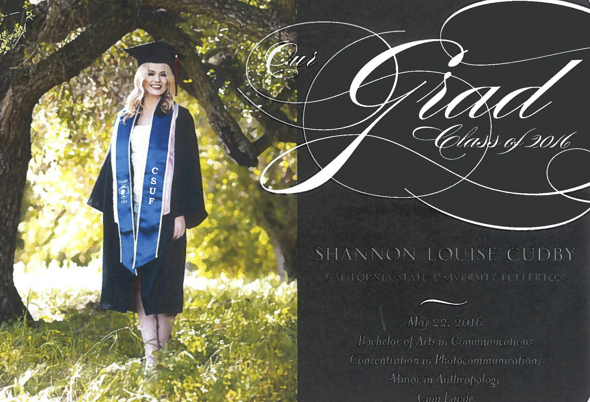 Congrats to our own Simon Cudby's daughter Shannon.