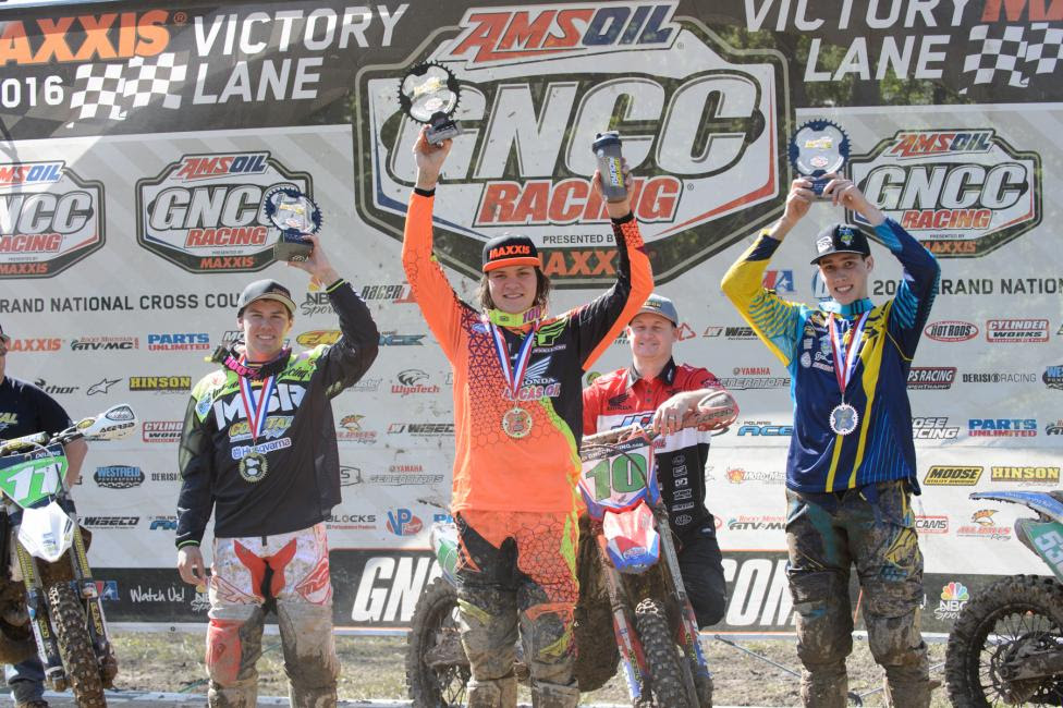 XC2 Pro Lites Podium: (2) Craig Delong, (1) Trevor Bollinger, (3) Benjamin Kelley.