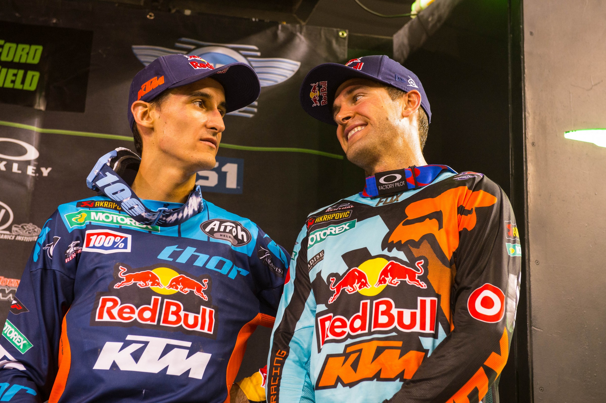 Marvin Musquin (left), Ryan Dungey (right) and Jason Anderson all currently train with Baker.