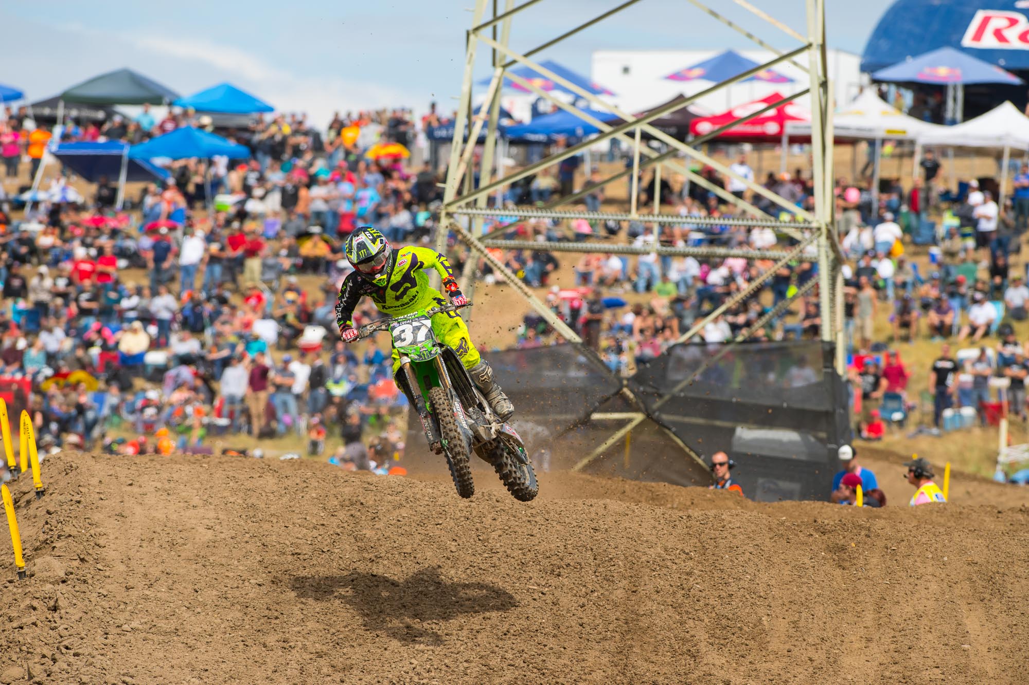 Savatgy won both motos at Hangtown. His first moto wins as a professional.