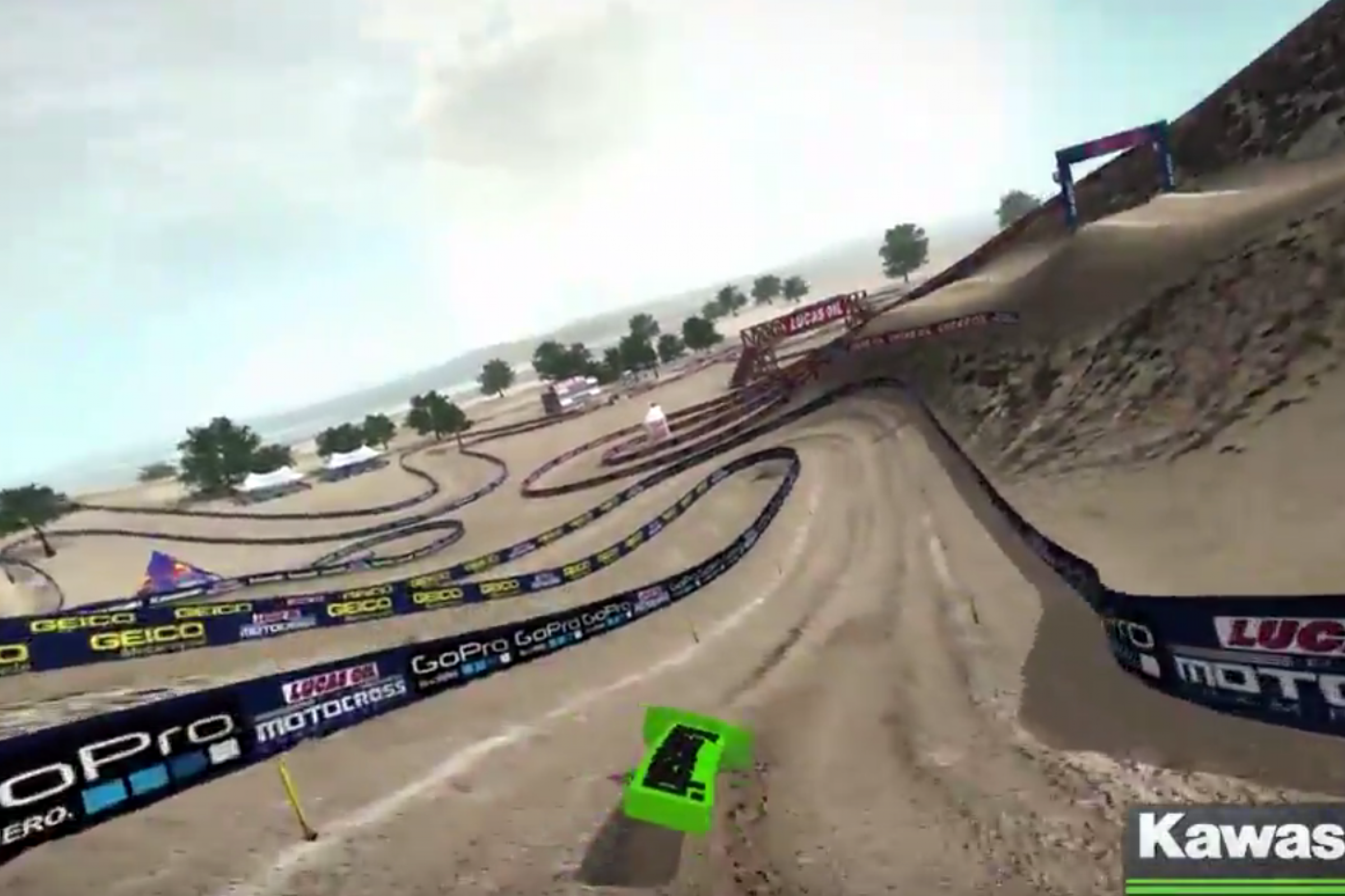 Glen Helen Animated Track Map