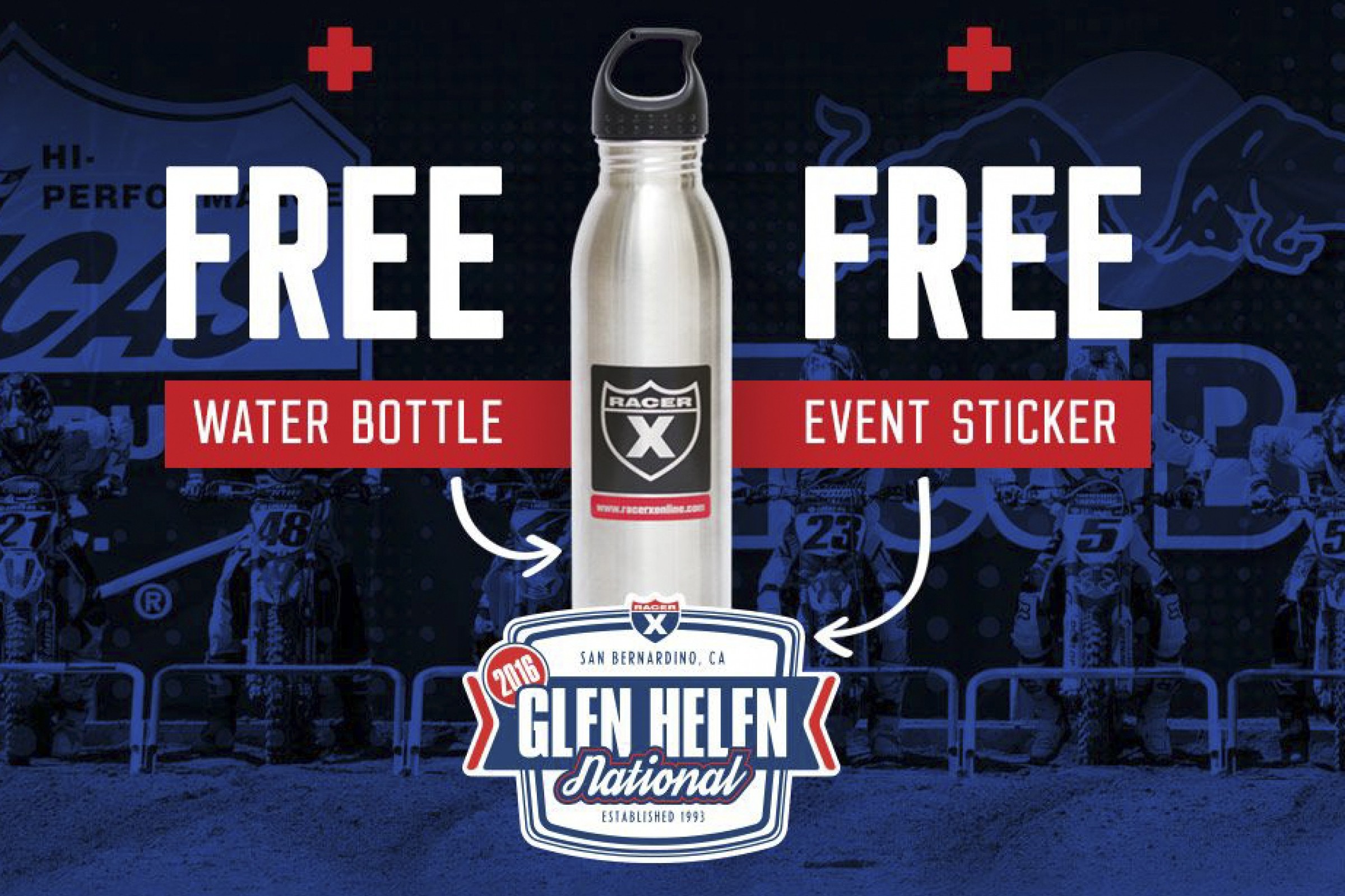 Racer X Stainless Water Bottles at Glen Helen