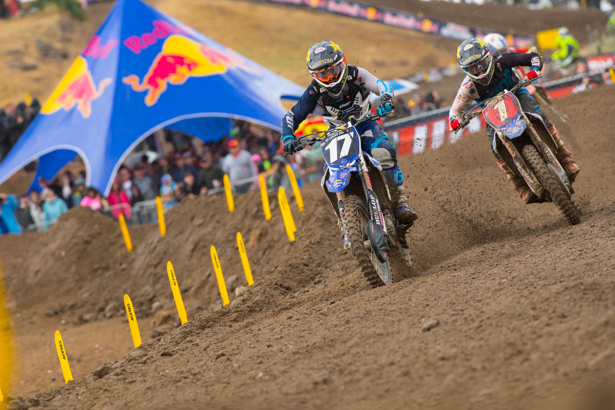 Cooper Webb (17) and Jeremy Martin (1) are both looking for their first win of the season at Glen Helen.