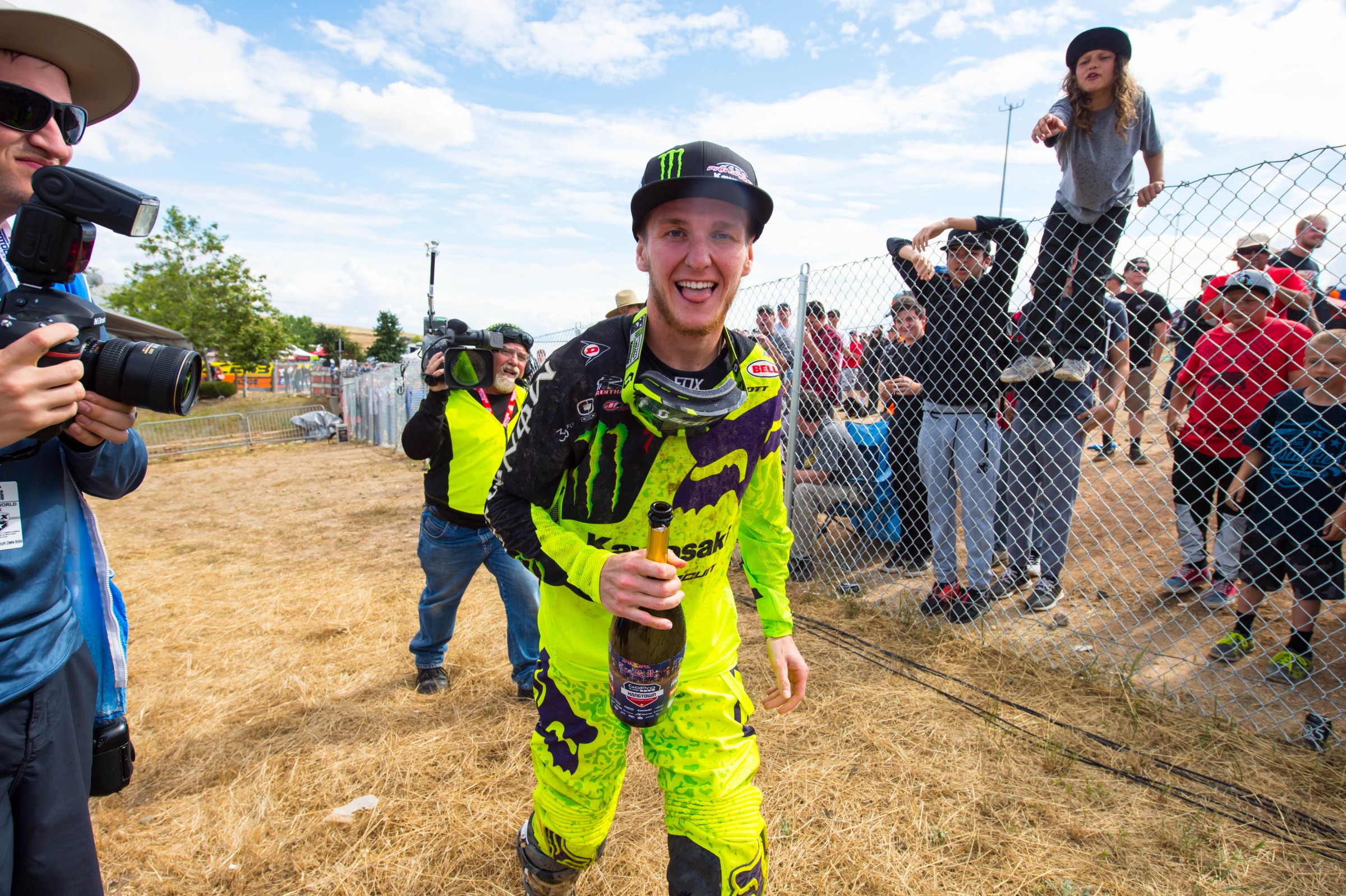 Joey Savatgy will wear the red plate tomorrow at Glen Helen.