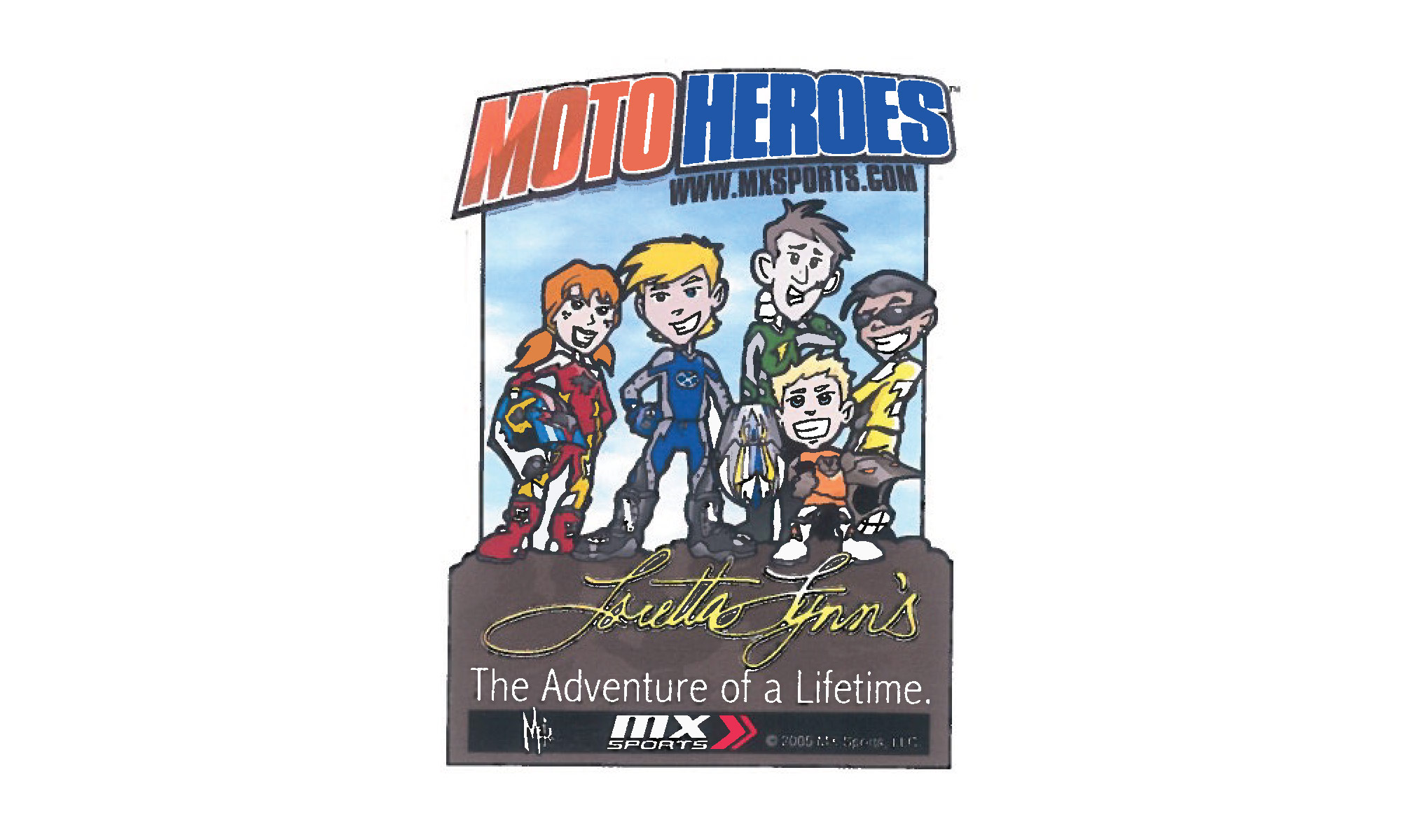 We are saddened to hear of the recent passing of artist Marc Estabrooks, who put this Moto Heroes series together for MX Sports and Loretta's. Of course we had some stickers to match up to the comic series, which ran in the magazine each month. RIP, Marc.