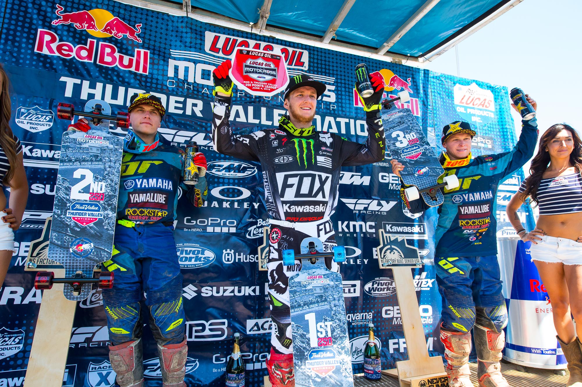 Joey Savatgy admitted he was feeling under the weather last week at Glen Helen, but was quick to point out he didn't feel it was a good excuse. He rode much better today, and leaves Thunder Valley with the points lead.