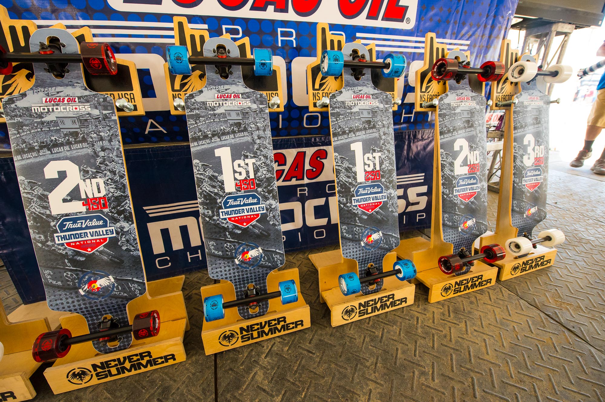 The trophies at Thunder Valley were on wheels.