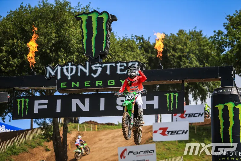 Rookie Sanayei won his first EMX250 overall with a dominating performance in France.