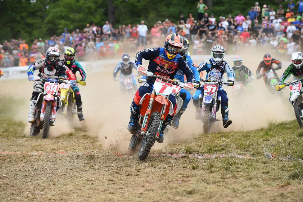 Russell holds the lead in the GNCC standings.