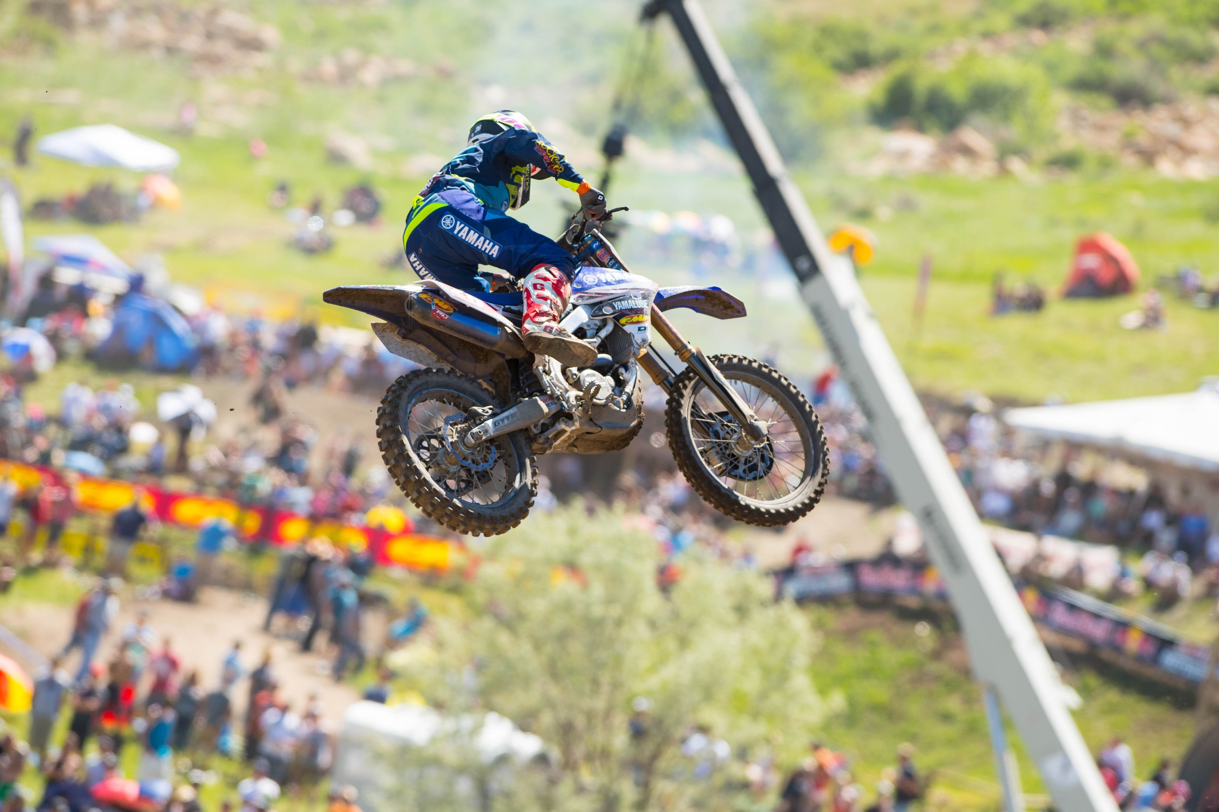 Martin finished on the podium for the third straight race at Thunder Valley.