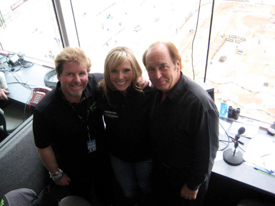 Erv Braun (right), Ashley Phillips and Terry Boyd at a recent SX event.