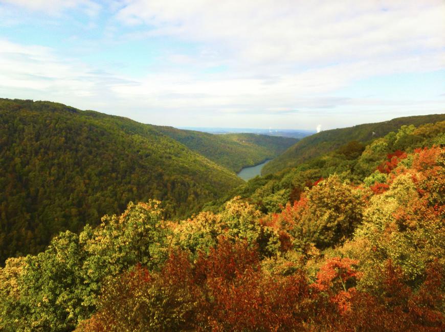 Overlook at Coopers Rock.