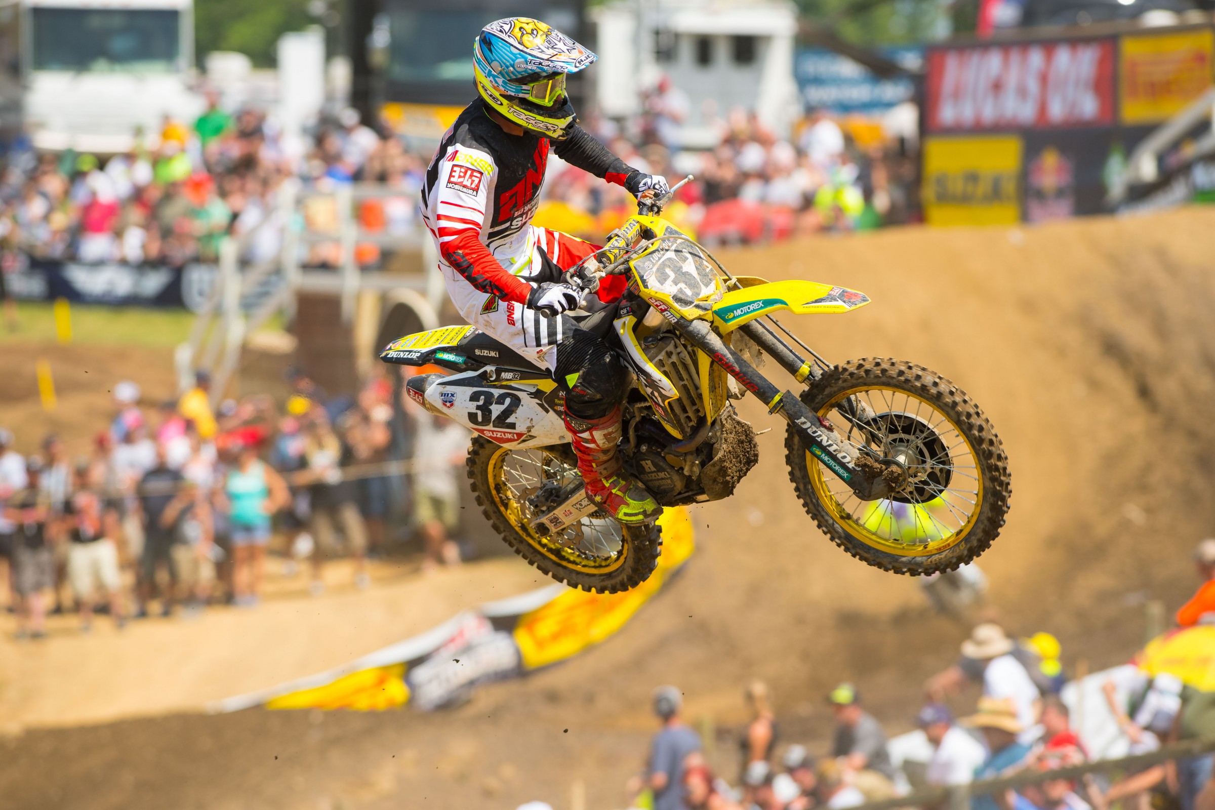 Bisceglia crashed in the second moto and was unable to finish.
