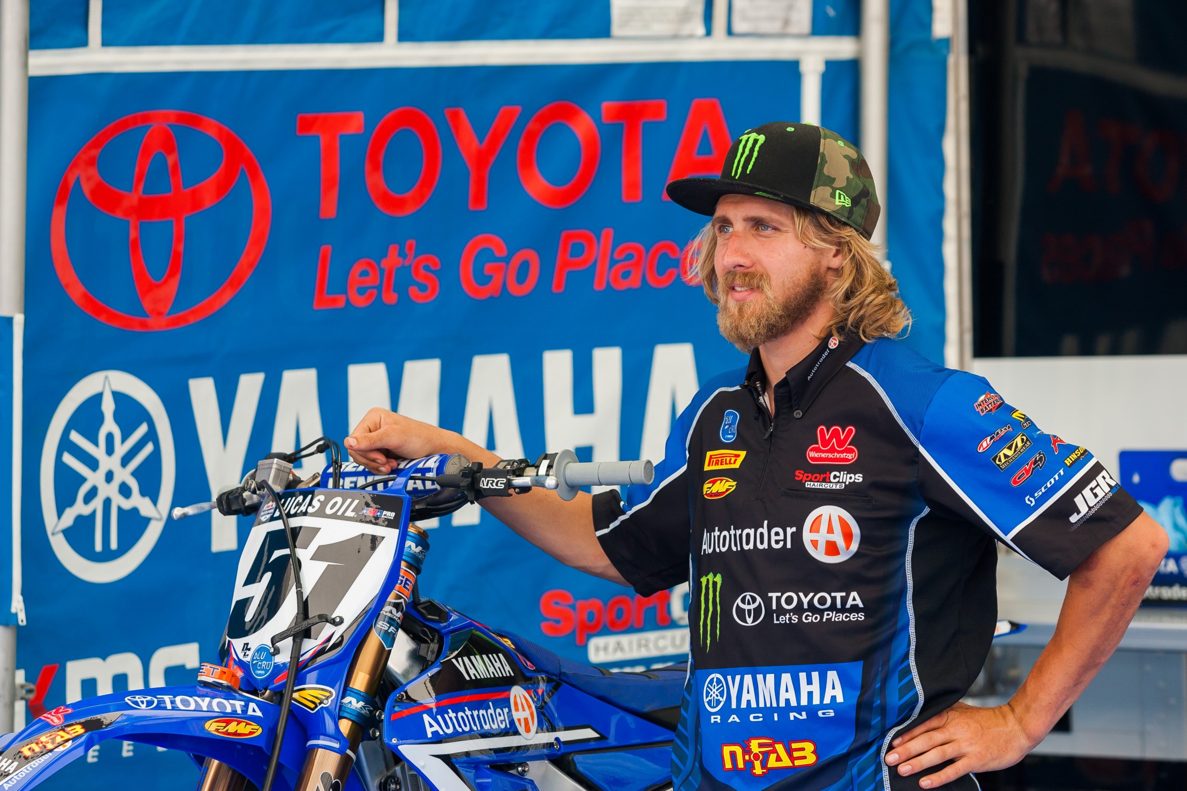 Justin Barcia hanging out at press day yesterday.