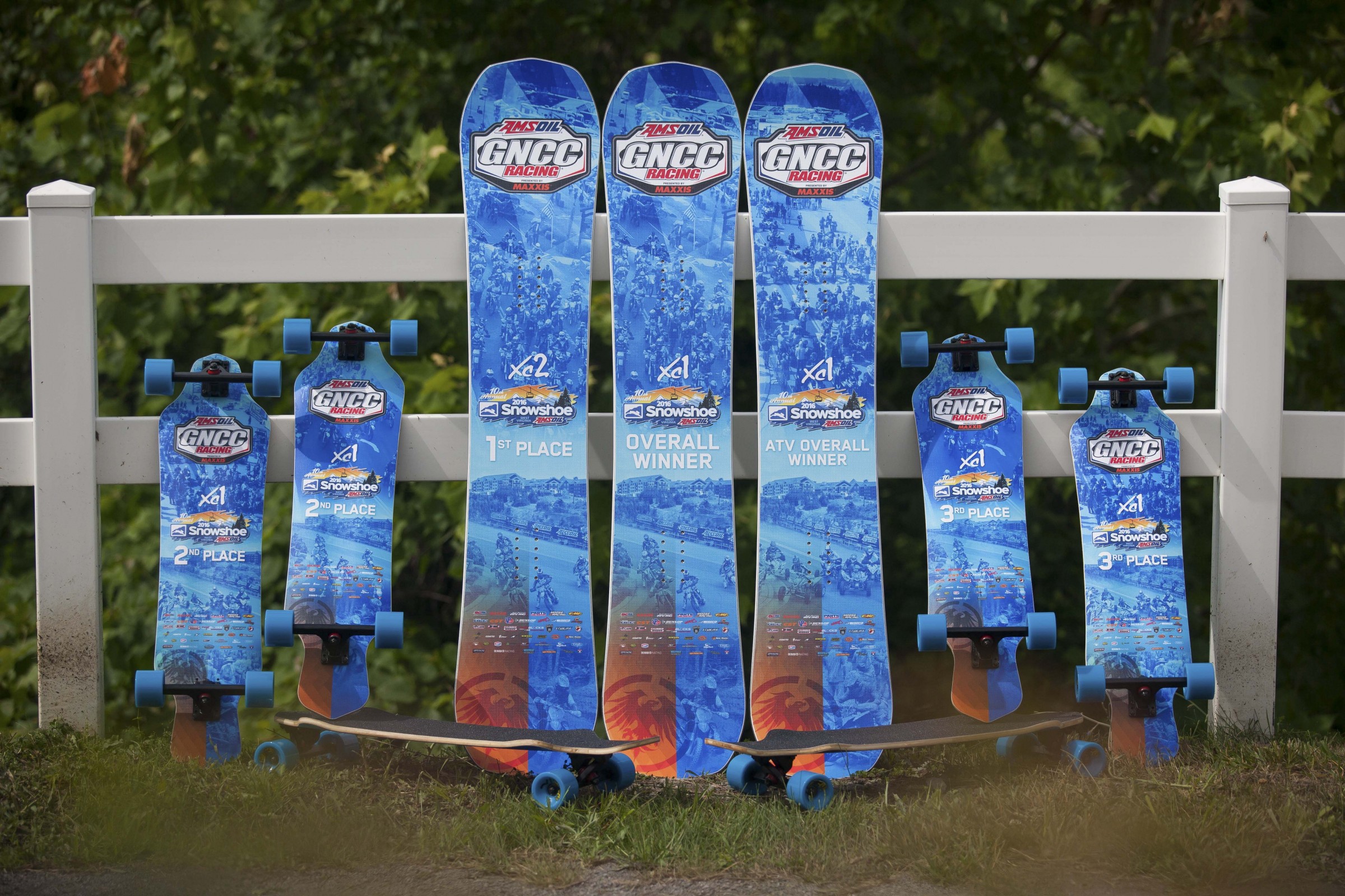 Check out these cool trophies from Never Summer for the Snowshoe GNCC.