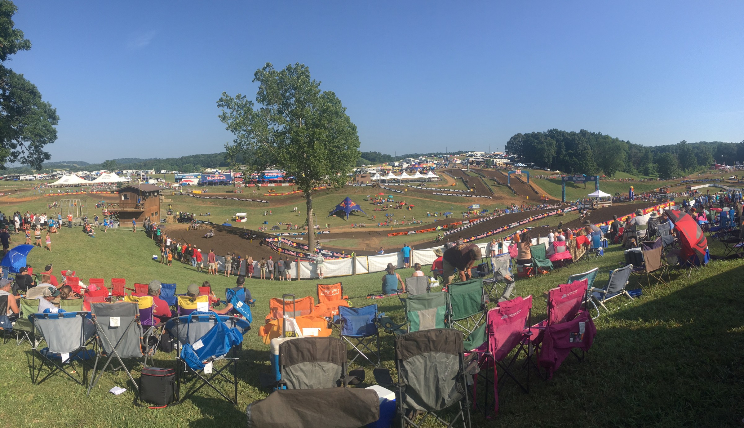 The track conditions are near perfect so far for today's Red Bull Tennessee National.