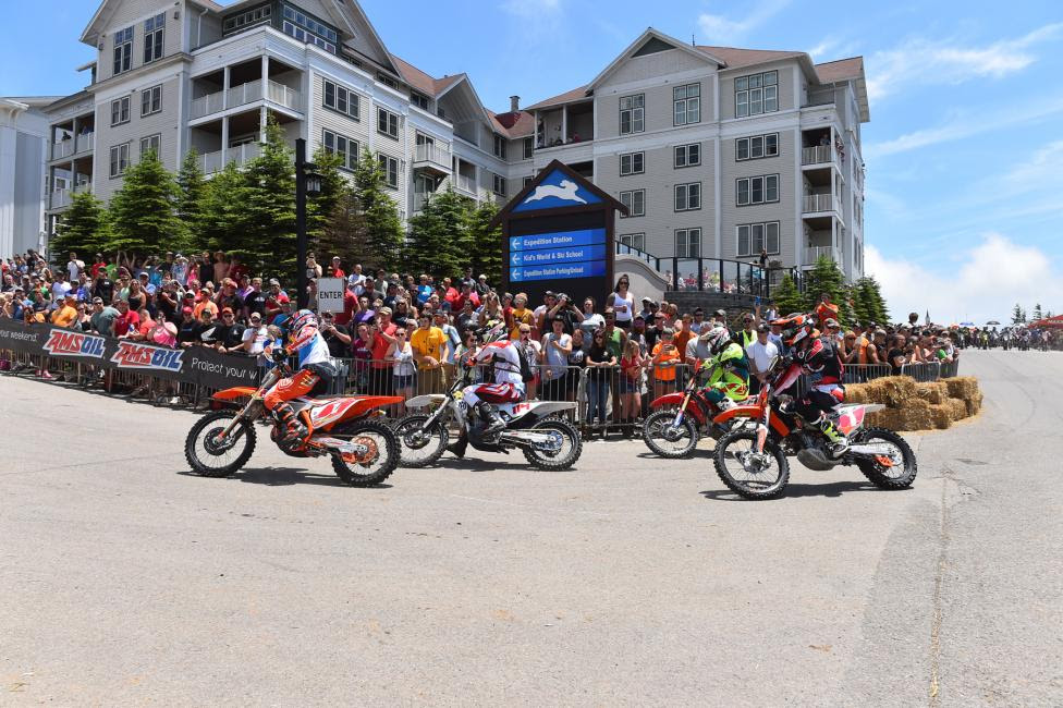 Kailub Russell jumped out to the early lead and continued his dominance throughout the entire three hour race.