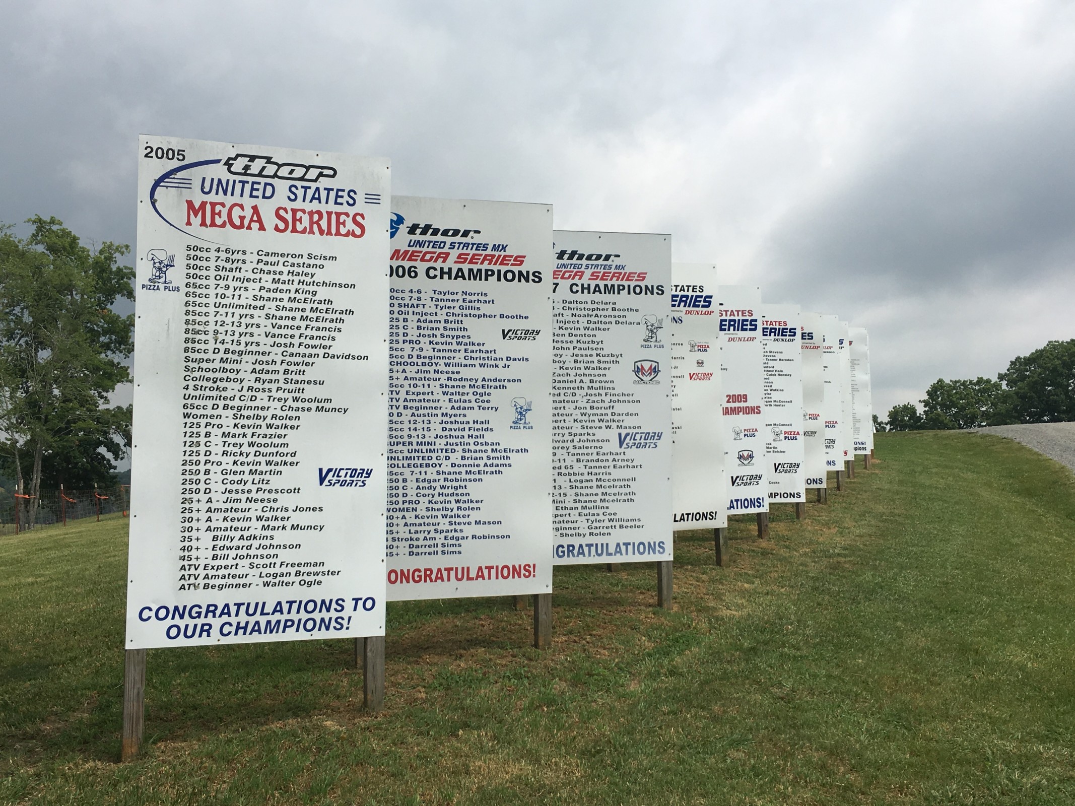 Webb and McElrath are just a few of the names that line these billboards.