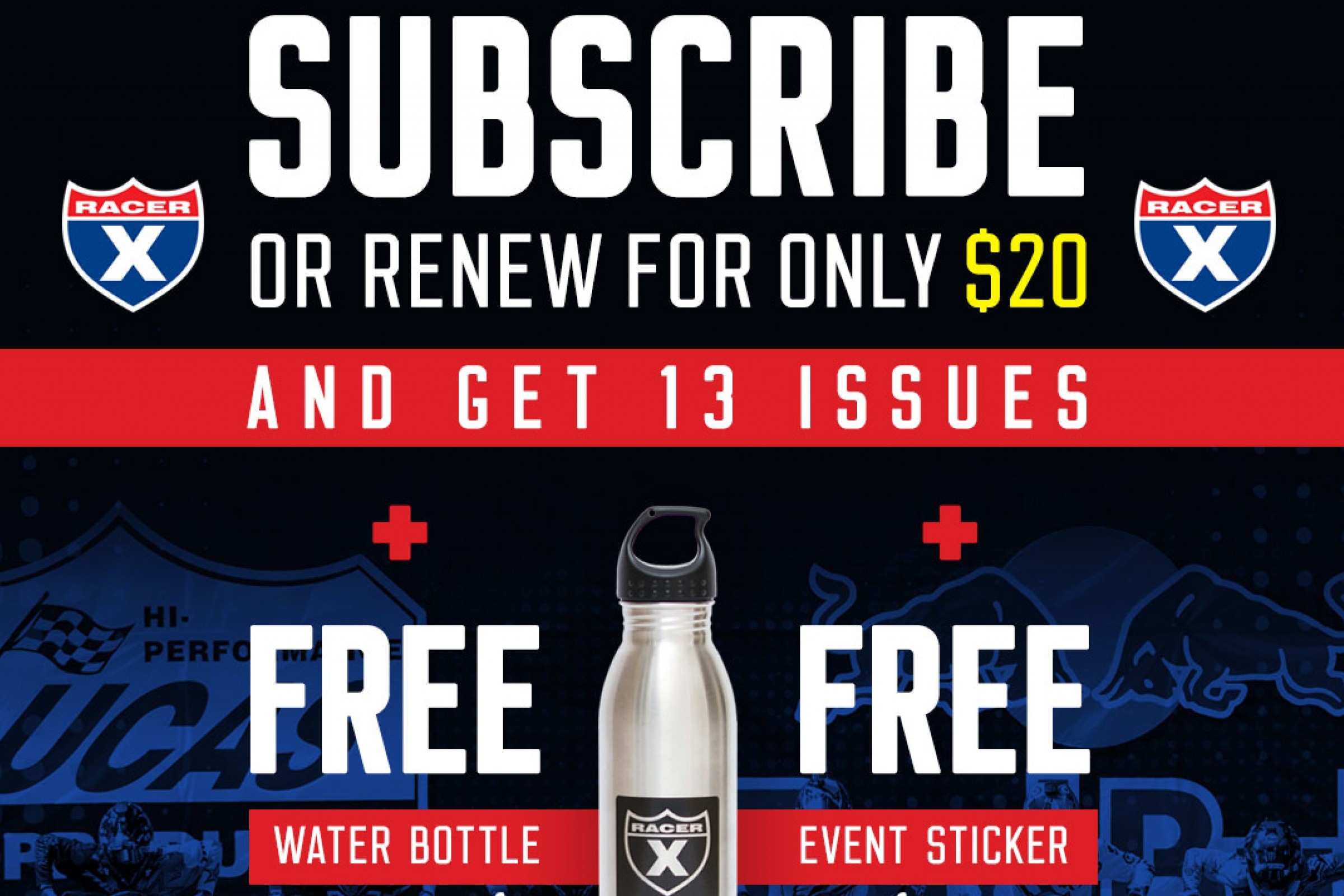 Racer X Stainless Water Bottles at RedBud