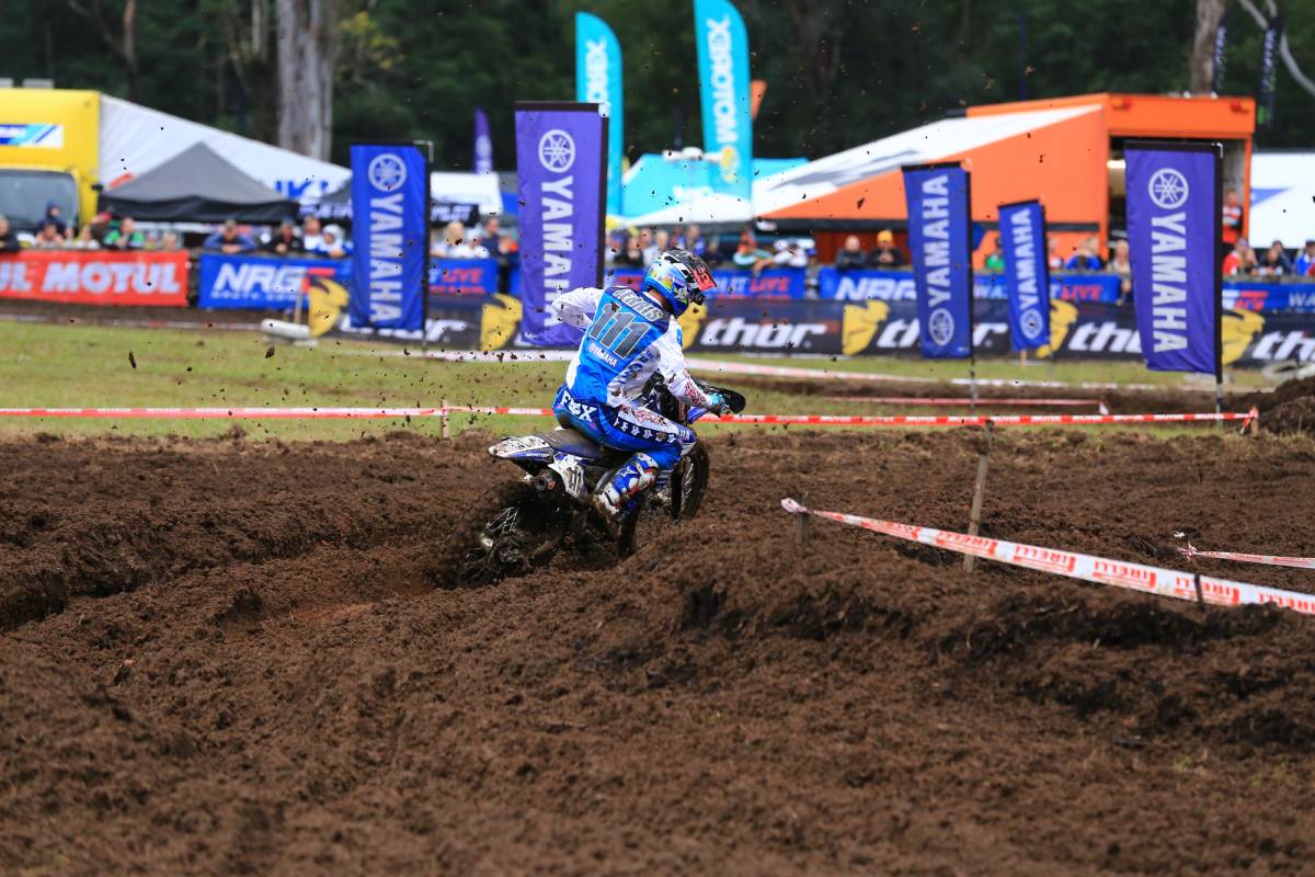 Ferris is keeping Gibbs close in the MX1 class.