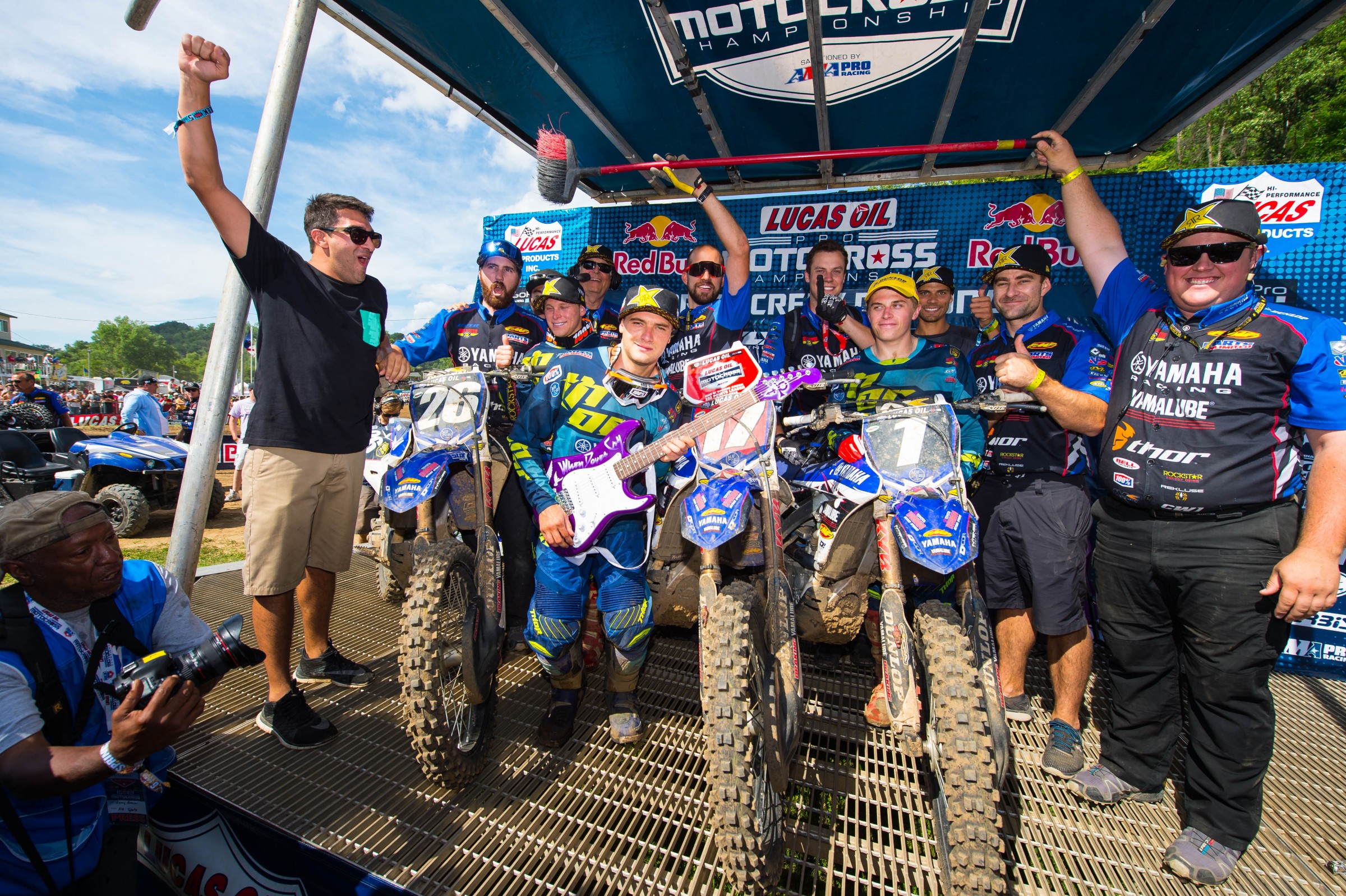 Big day for the entire Yamalube/Star Racing crew last weekend.