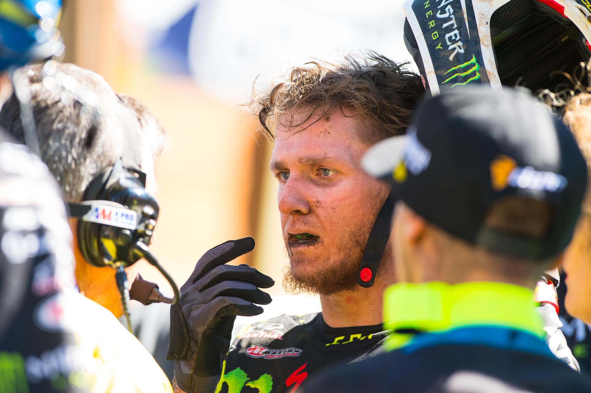 Both Webb and Savatgy ended up in the AMA truck after this exchange.