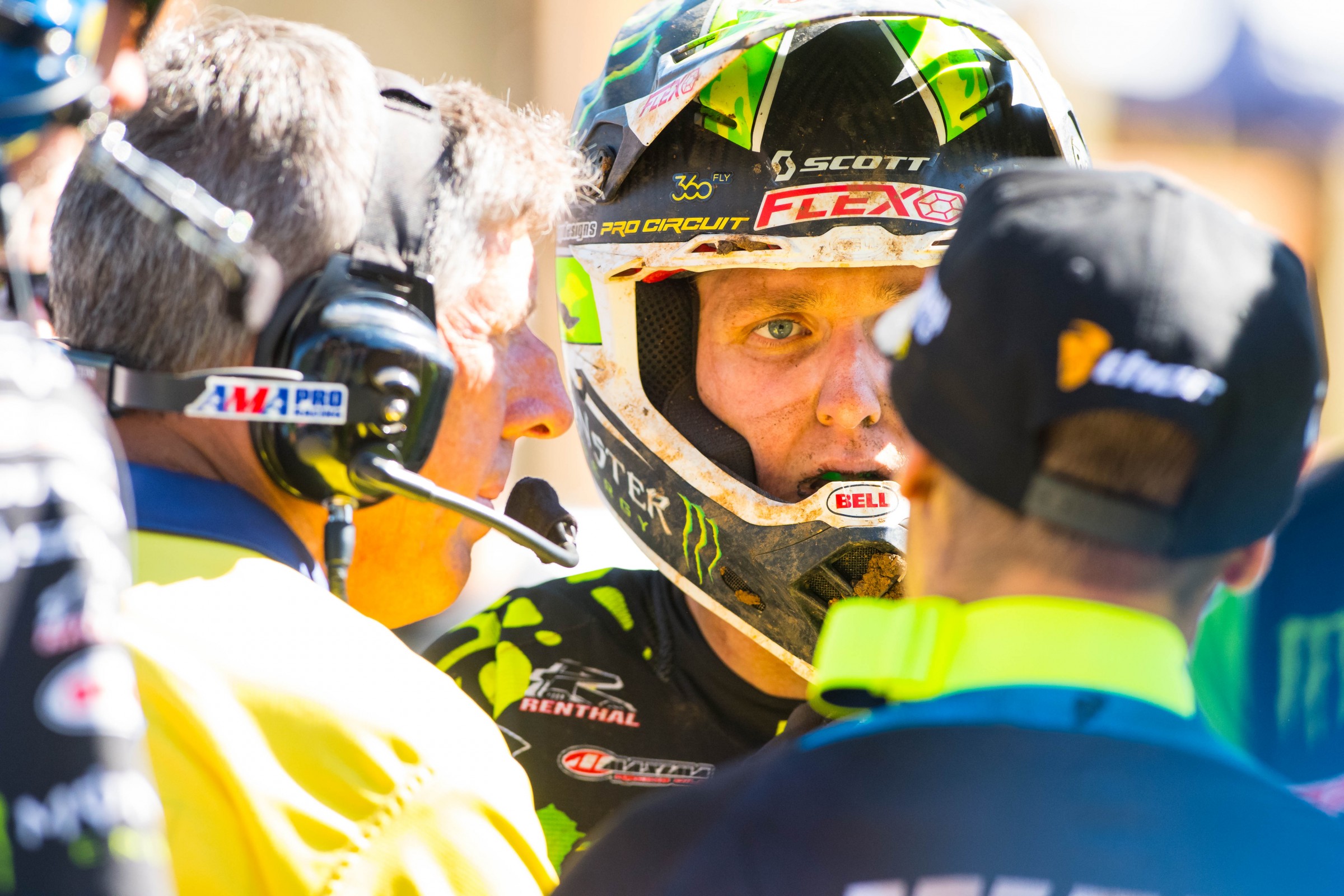 Savatgy and Webb exchanged words after the second 250 moto on Saturday.