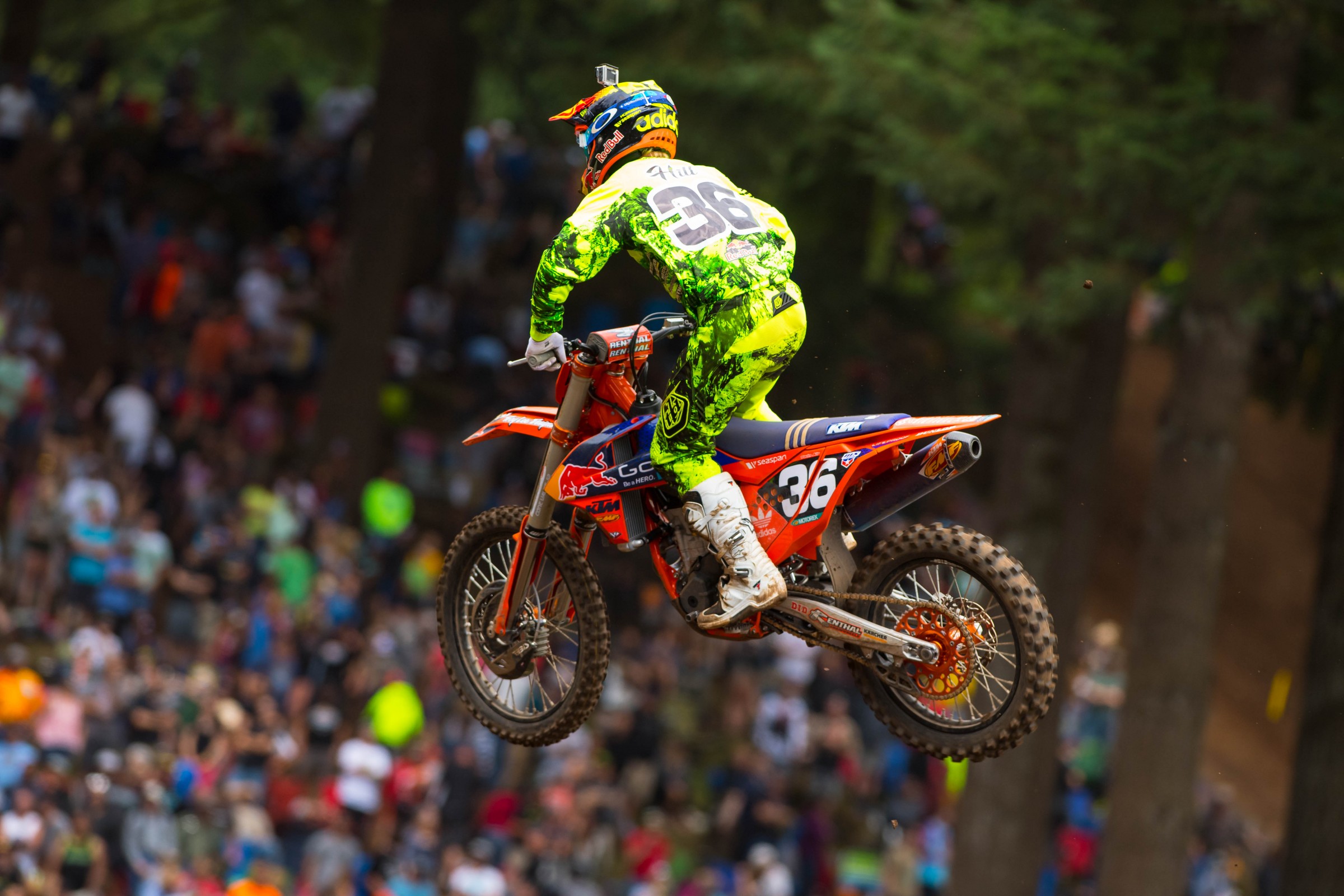 Justin Hill was back for his home race. It was Hill's first race since Glen Helen.
