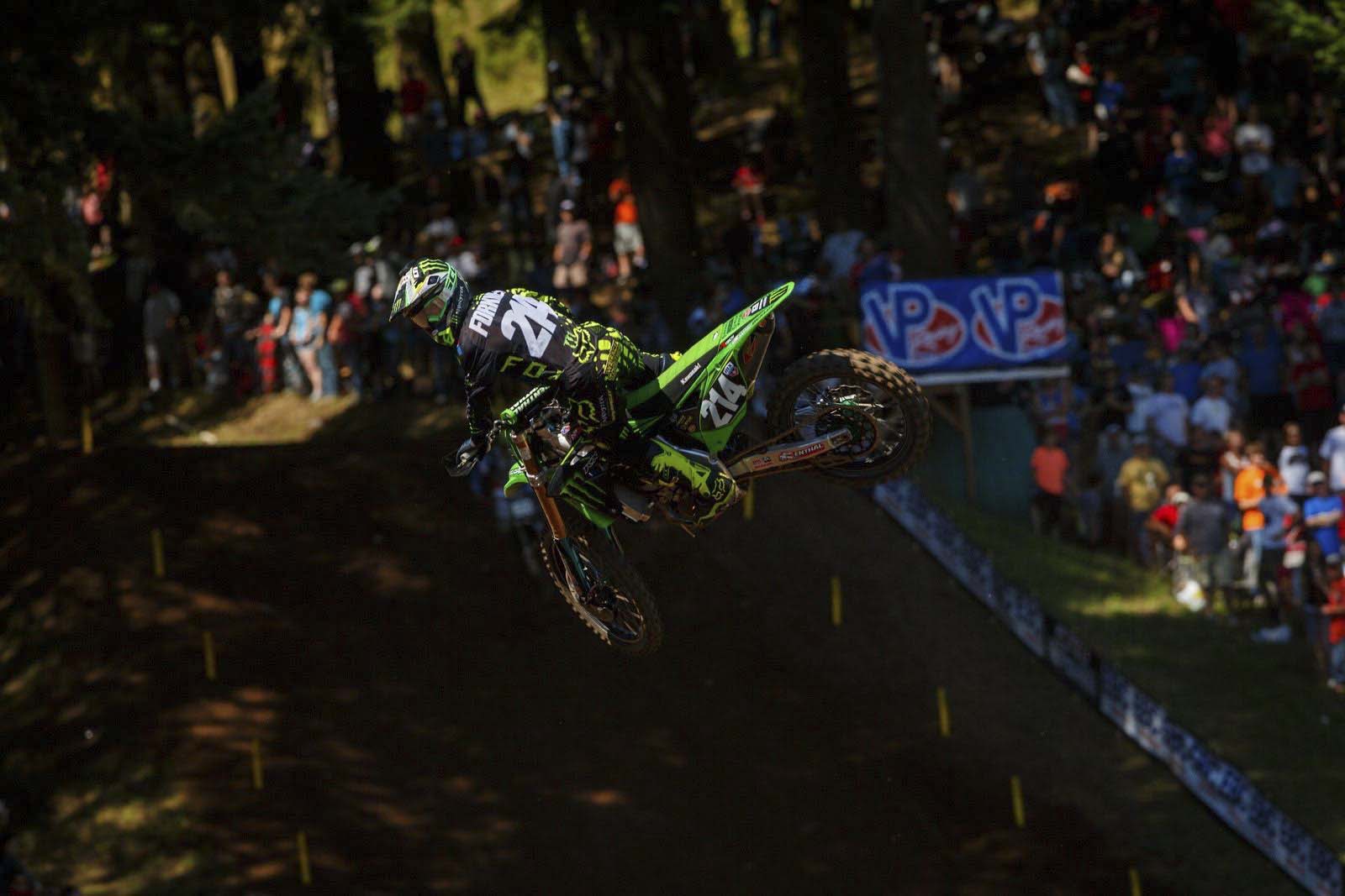 Not long ago Austin Forkner was winning at Loretta's. Last week, he got his first professional moto win.
