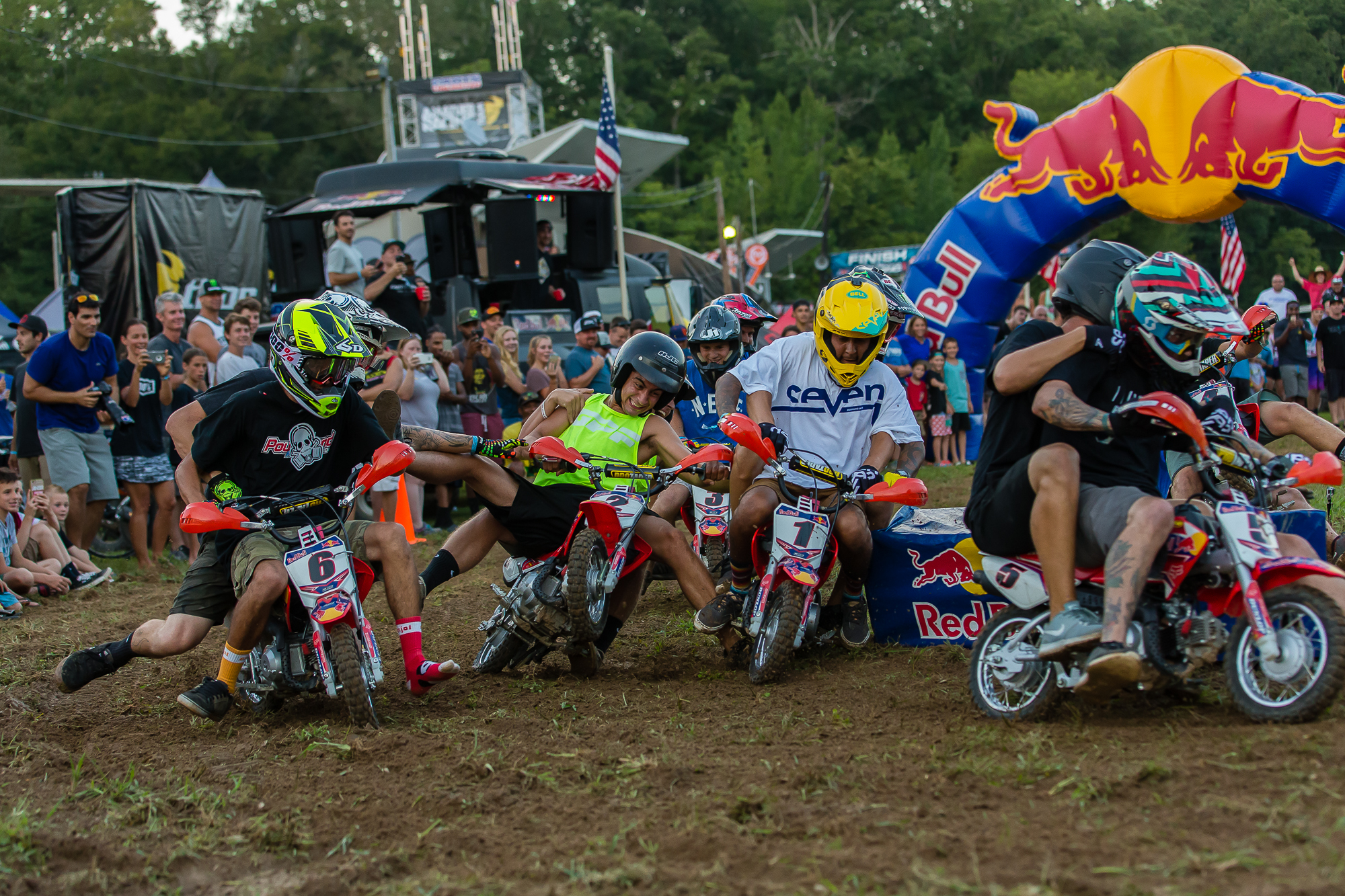 The pit bike race is one of many activities to do at the Ranch.