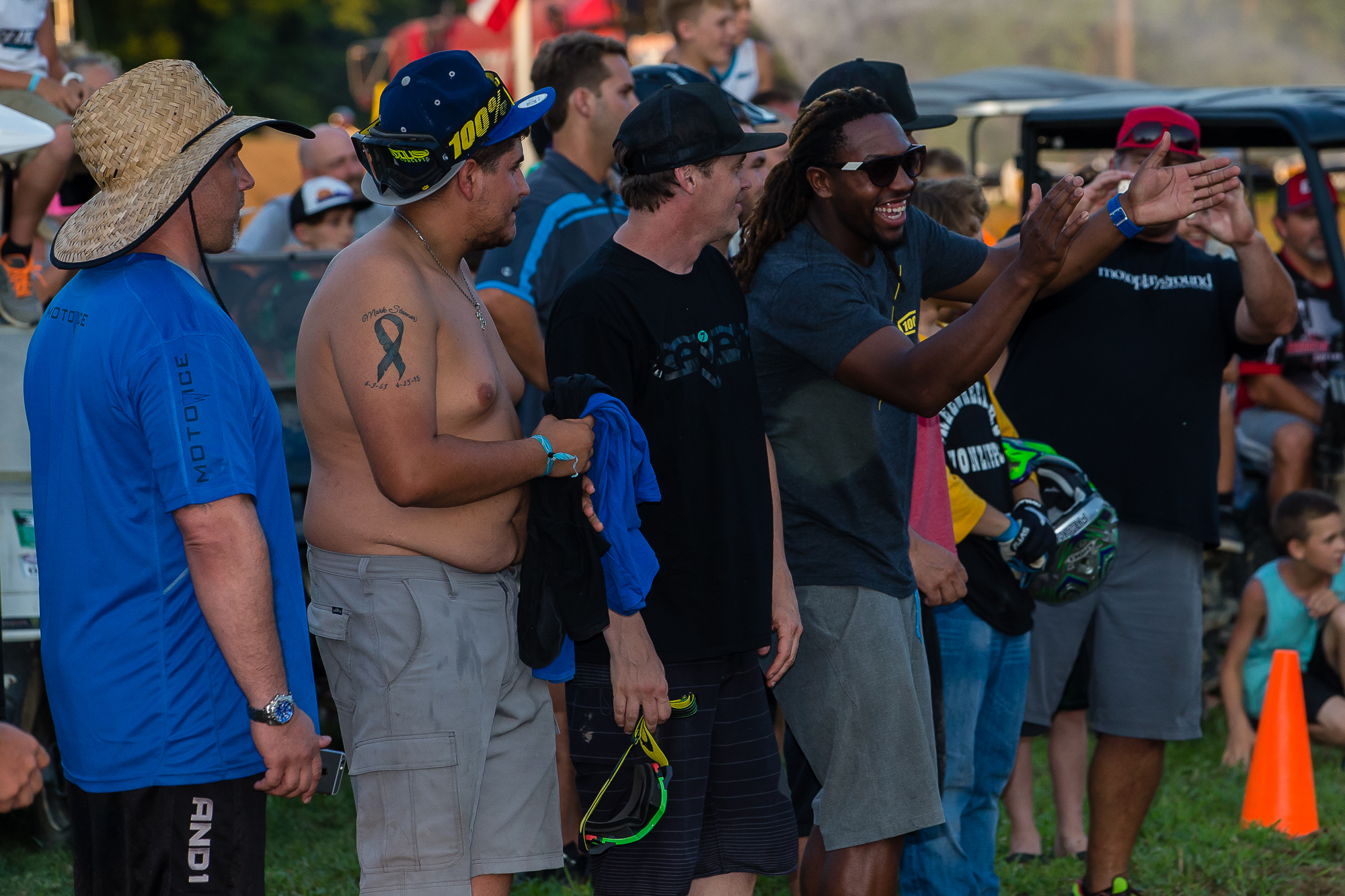Malcolm Stewart cheering on the next group of stars in the sport.